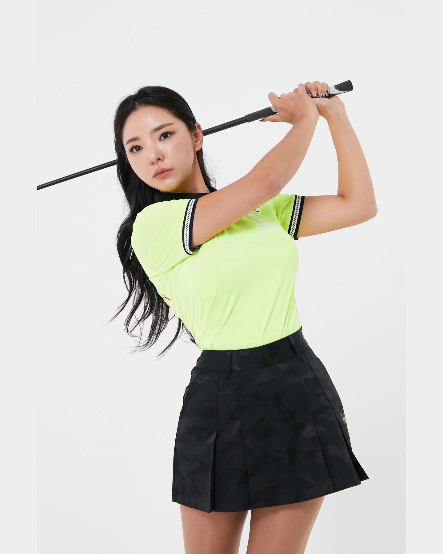 마크앤로나 여성 비대칭 버튼업 골프 탑 상세 이미지 6