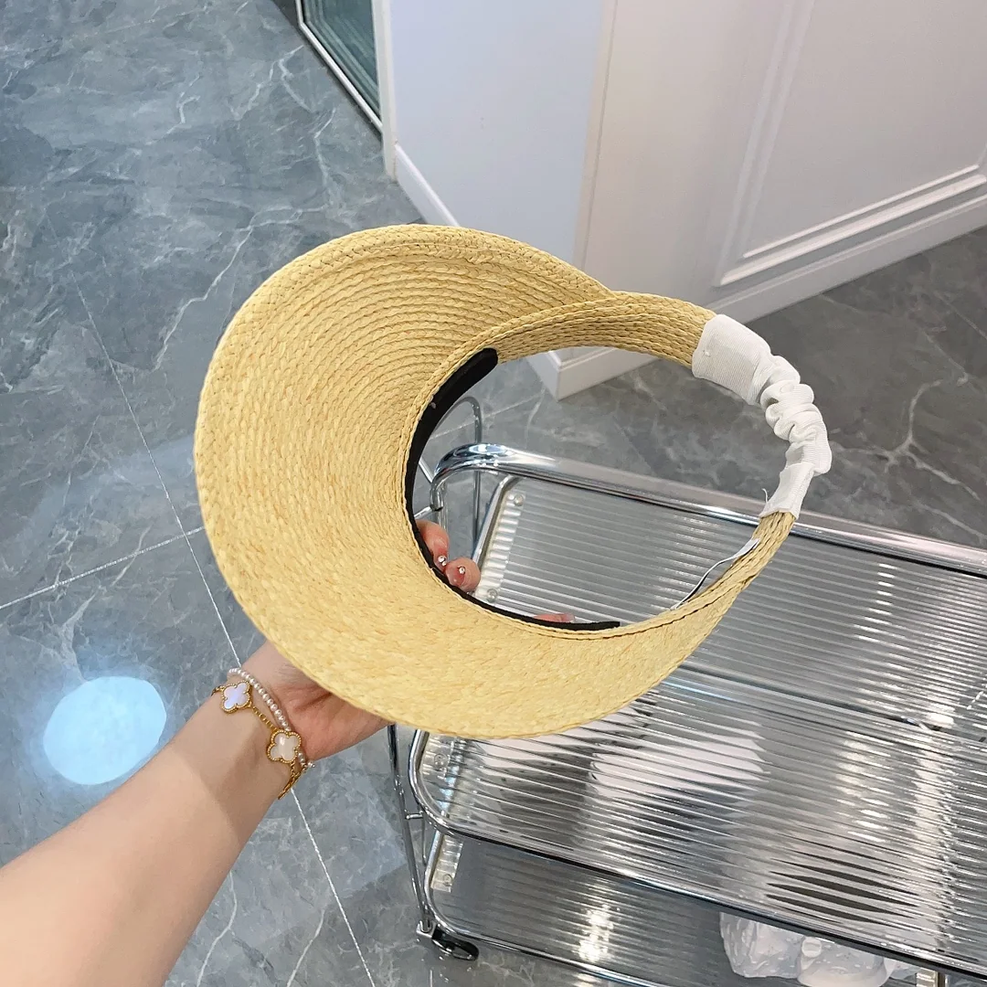 샤넬 라피아 더블 C 자수 헤드밴드 모자 상세 이미지 6