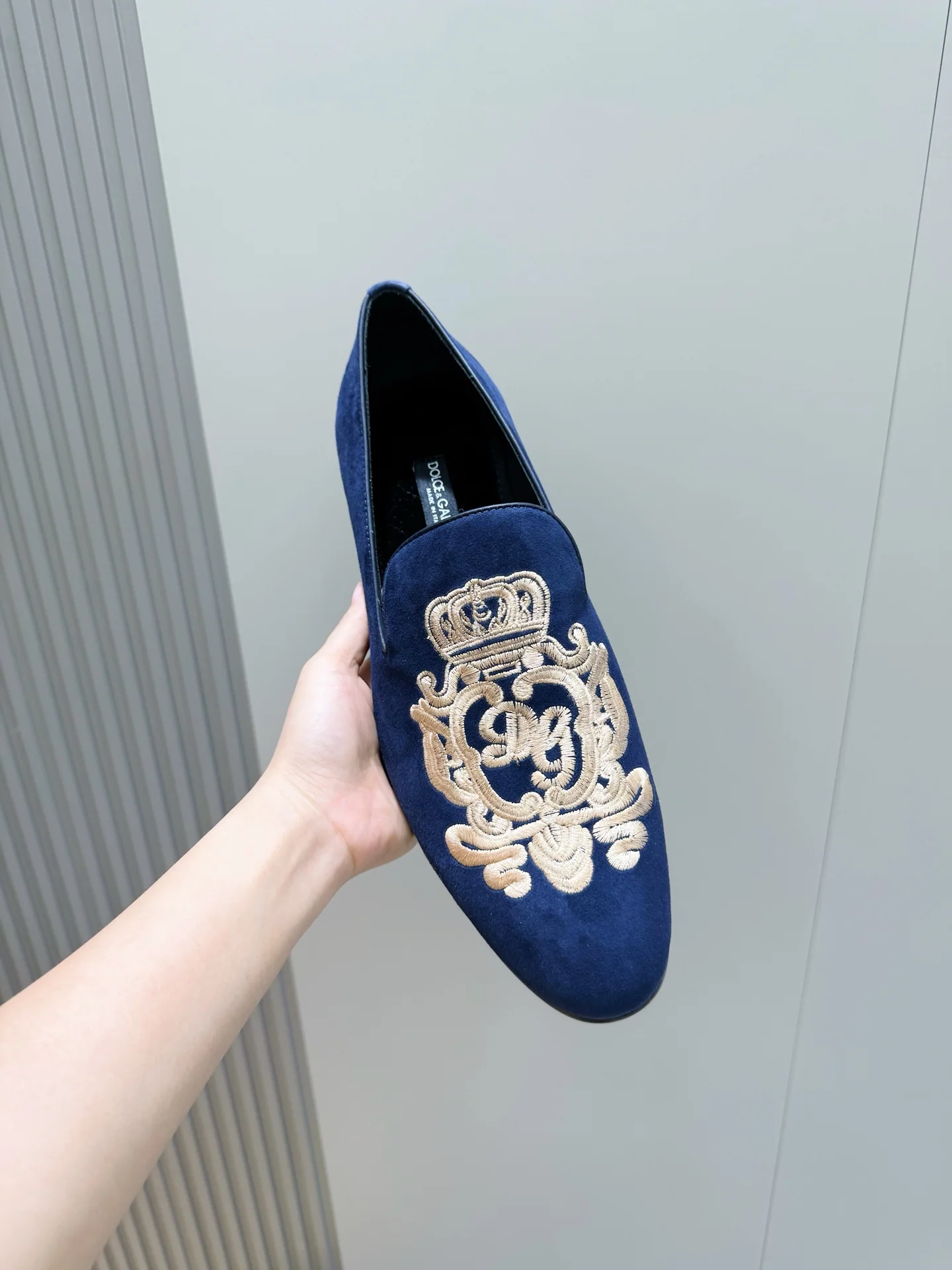 돌체앤가바나 남성 가죽 모카신 로퍼 상세 이미지 4
