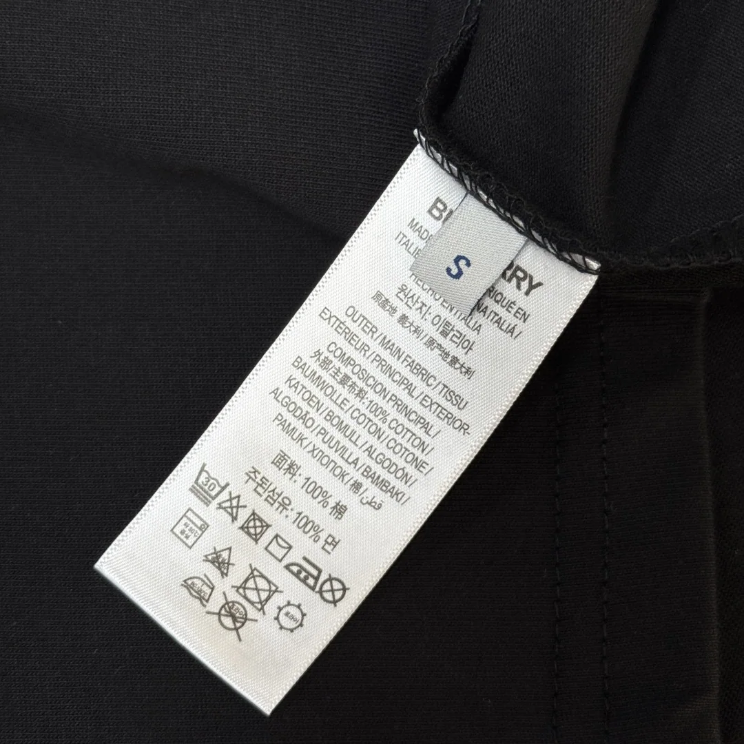 버버리 워호스 체크 패치 반팔 티셔츠 남녀공용 상세 이미지 8