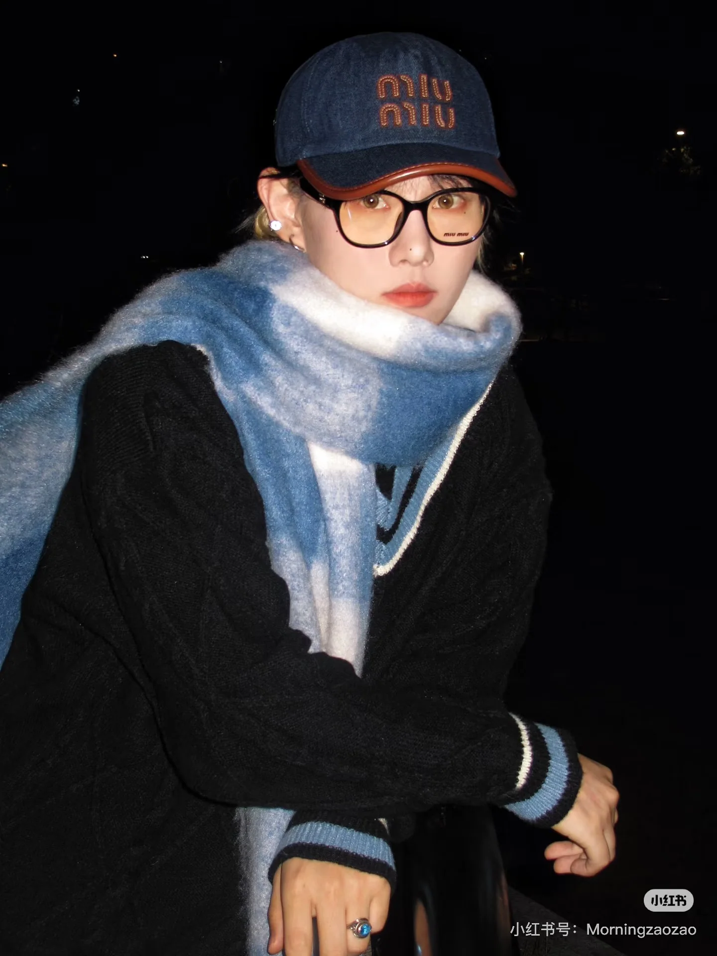 미우미우 데님 베이스볼 캡 상세 이미지 3