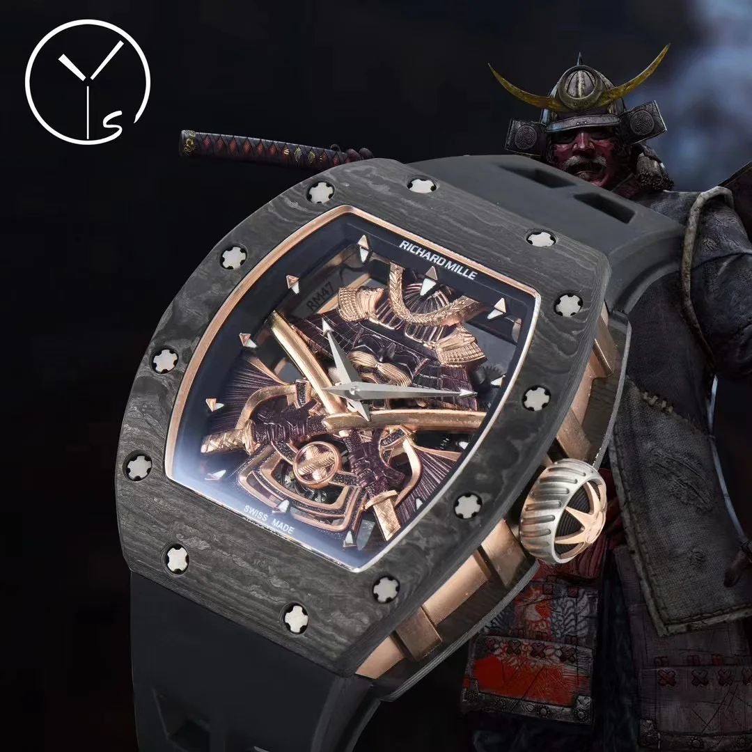 리차드밀 RM 47 블랙 그레이 투르비용 세라믹 남성 시계 레플리카 44996 Richard Mille 상세 이미지 5