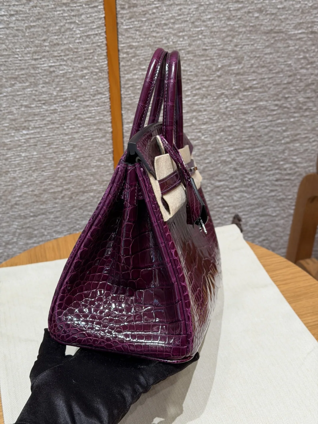 에르메스 버킨 25 cm 미시시피 악어가죽 가방 상세 이미지 3