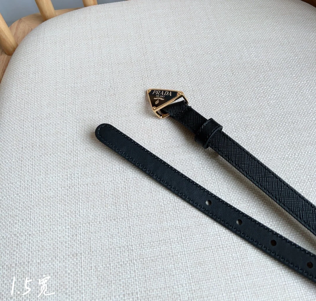 프라다 삼각 로고 메탈 버클 벨트 상세 이미지 7