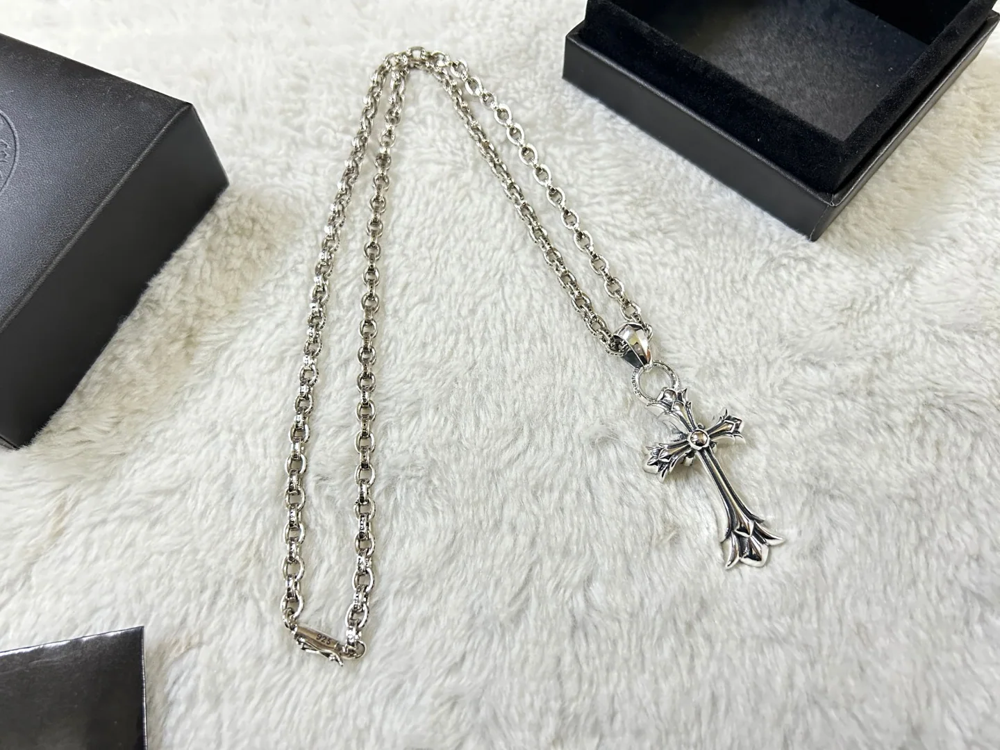 크롬하츠 더블 크로스 목걸이 상세 이미지 9