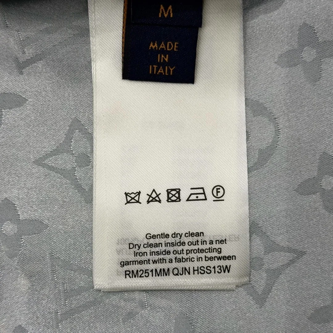 루이비통 모노그램 자카드 실크 반팔 셔츠 상세 이미지 9