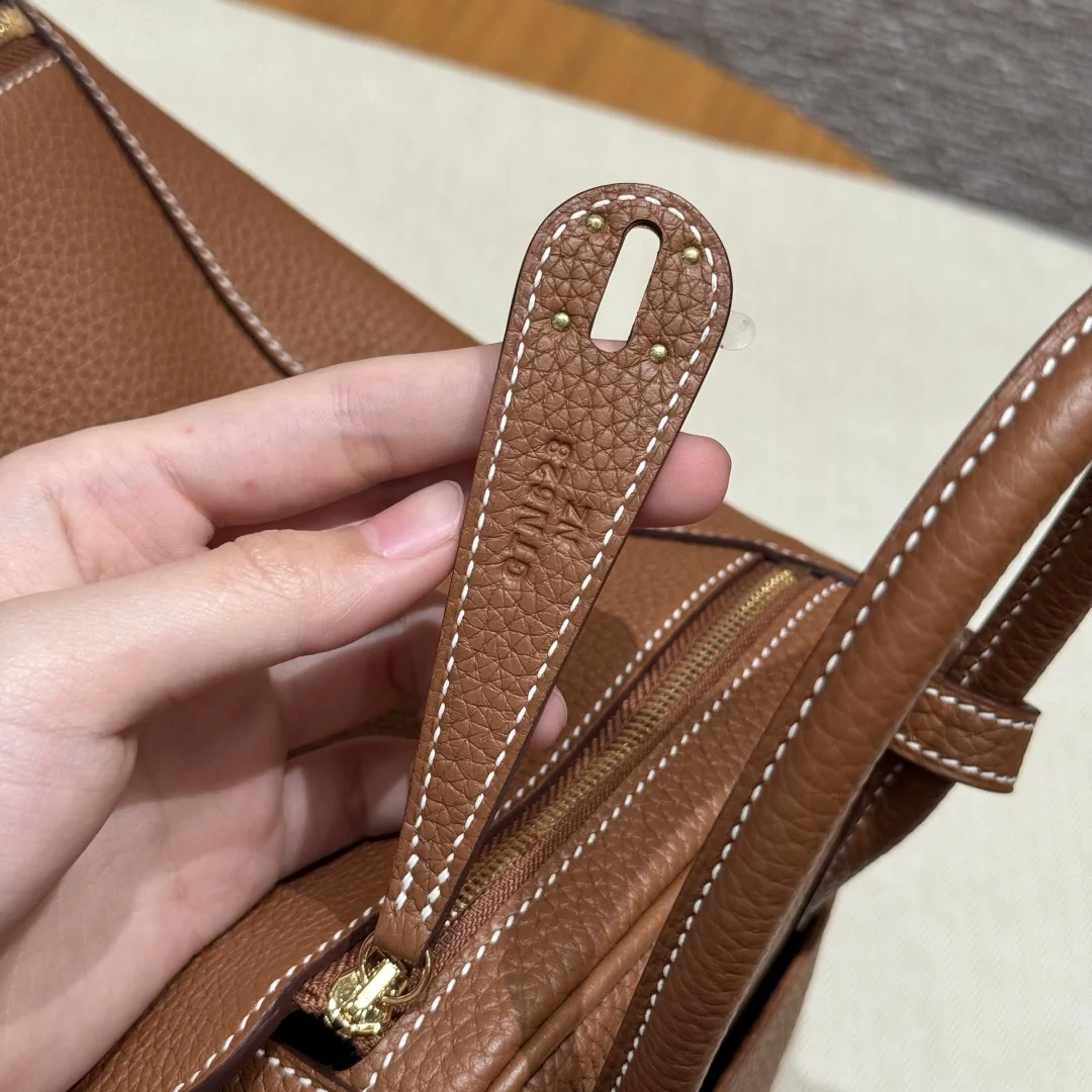 에르메스 린디 26 골든브라운 소가죽 가방 상세 이미지 7