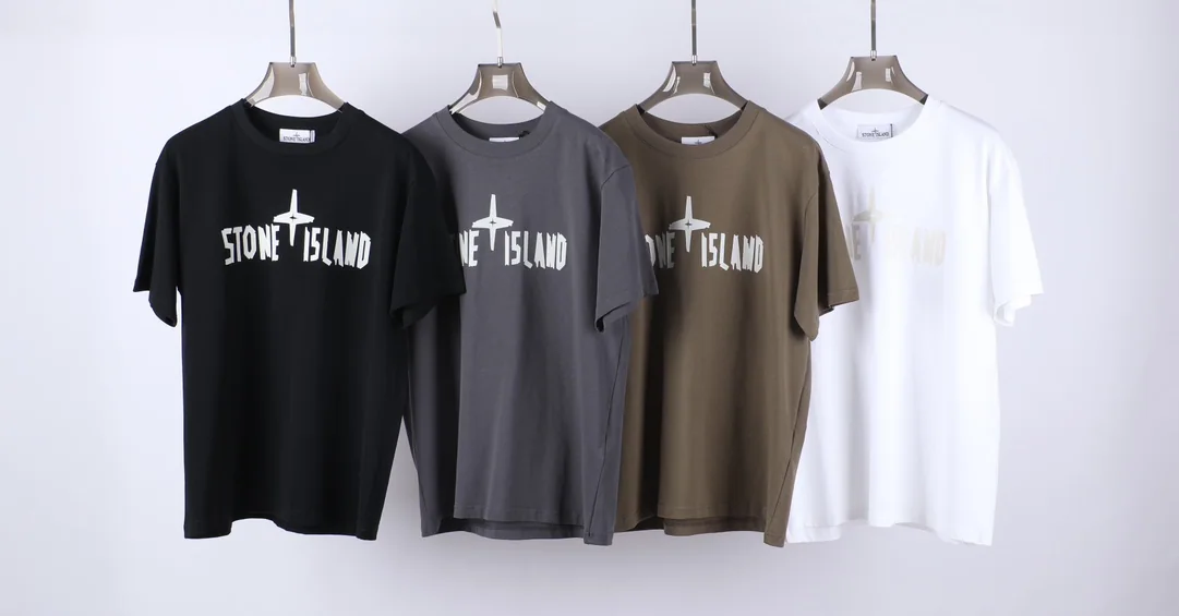 스톤아일랜드 크루넥 코튼 반팔 티셔츠 상세 이미지 1