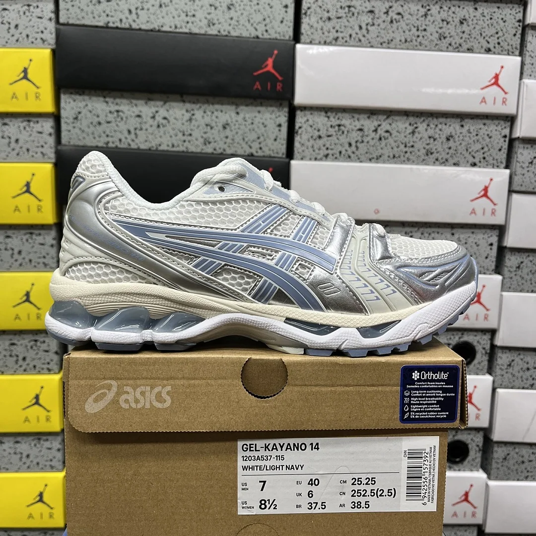 아식스 [ZC] 젤 카야노 14 1203A537-115 200414 Asics Gel-Kayano 14 White Light Navy
