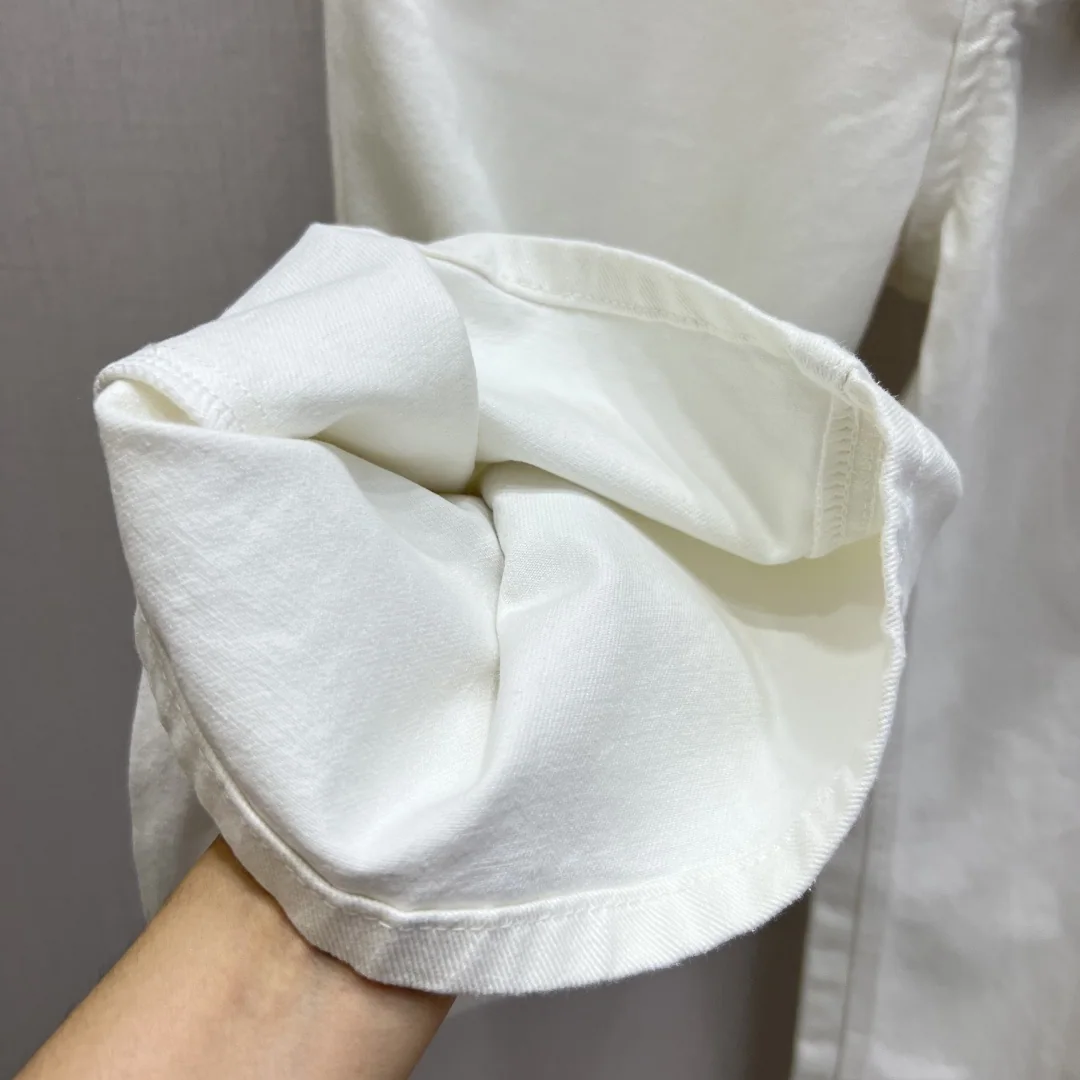 구찌 화이트 하이웨이스트 플레어 와이드 바지 상세 이미지 7