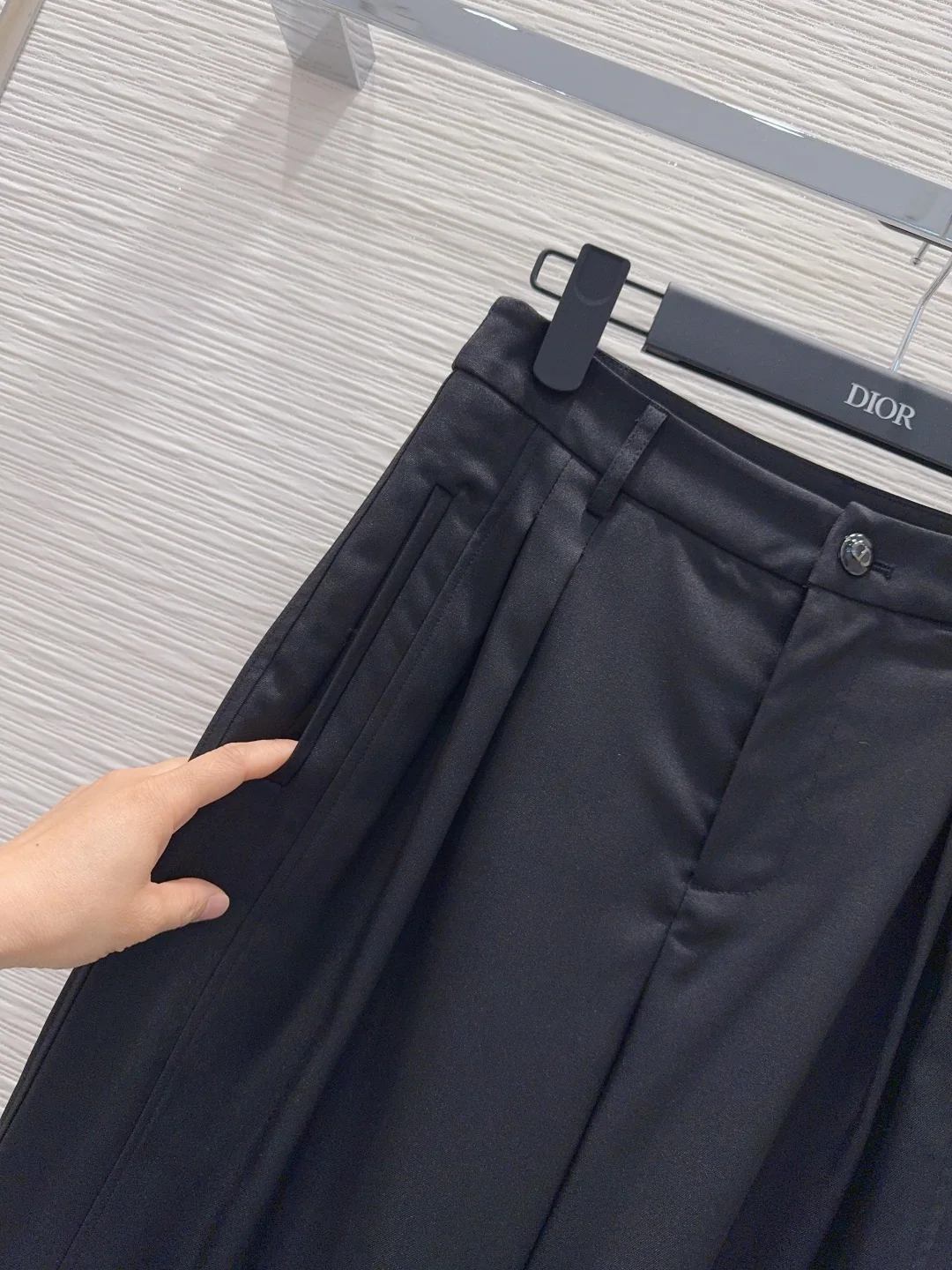 디올 2026 SS 여성 린넨 바지 상세 이미지 3
