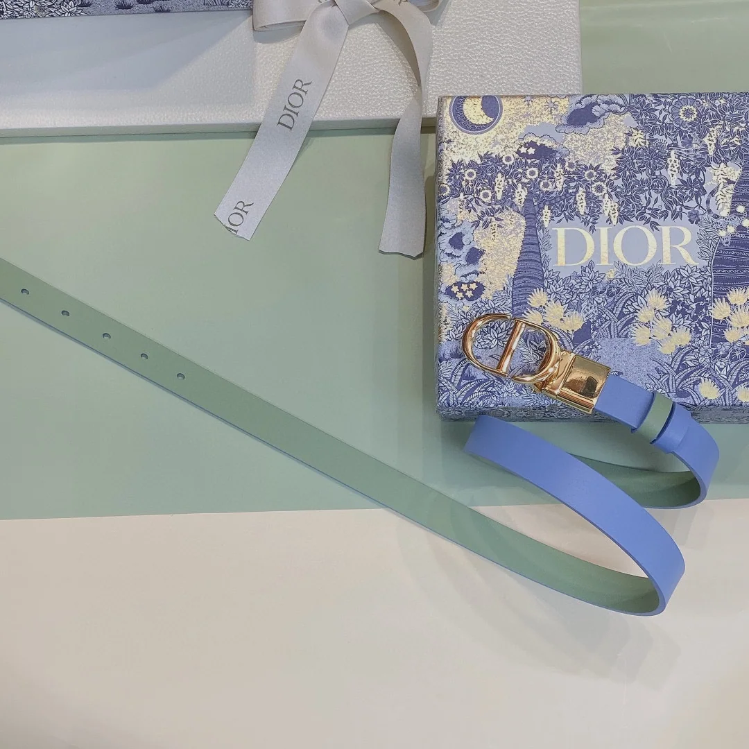 디올 23 30 몽테뉴 CD 로고 카프스킨 벨트 상세 이미지 3