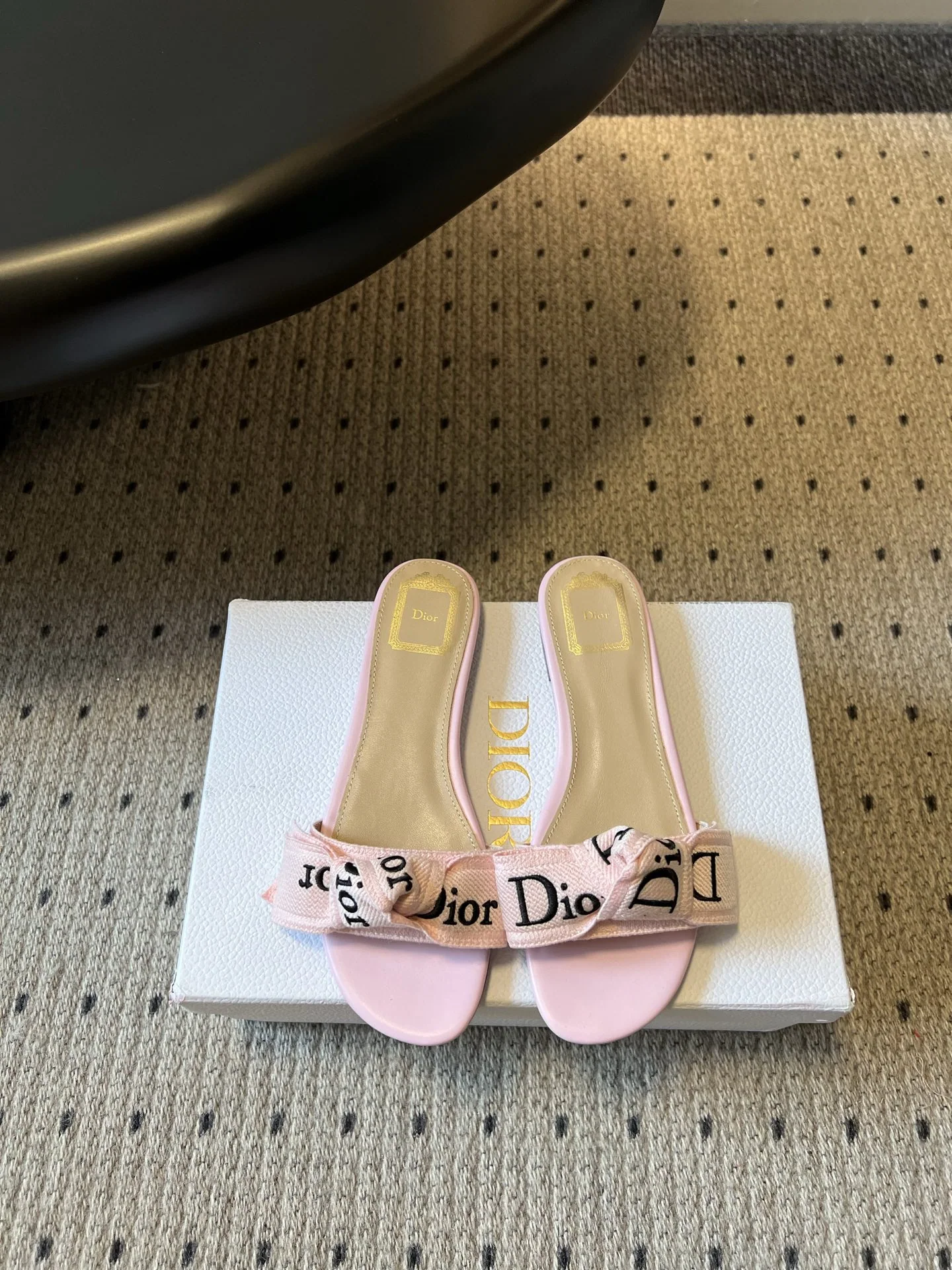 디올 뉴레터 웨빙 플랫 샌들 상세 이미지 1