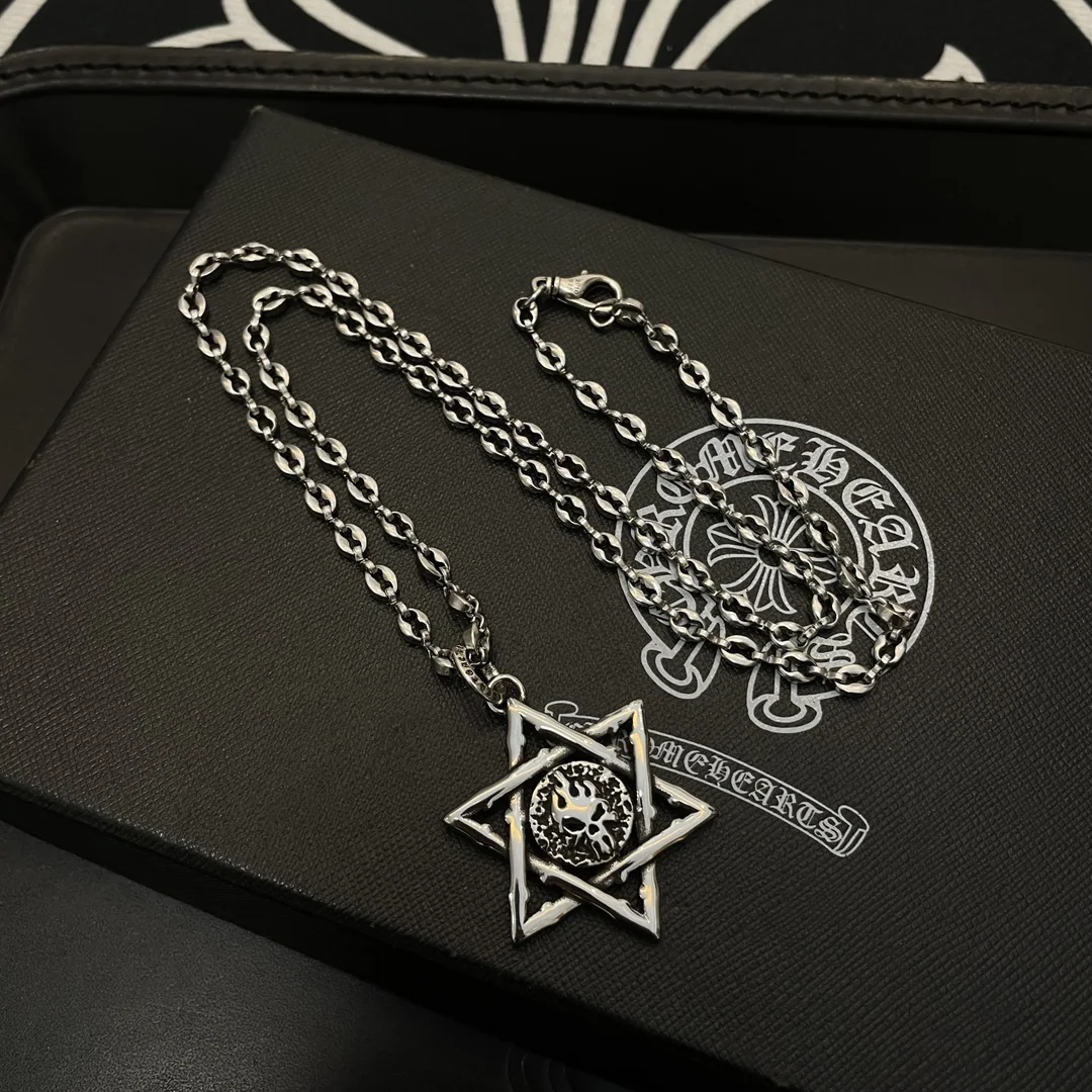 크롬하츠 육각형 펜던트 목걸이 상세 이미지 7