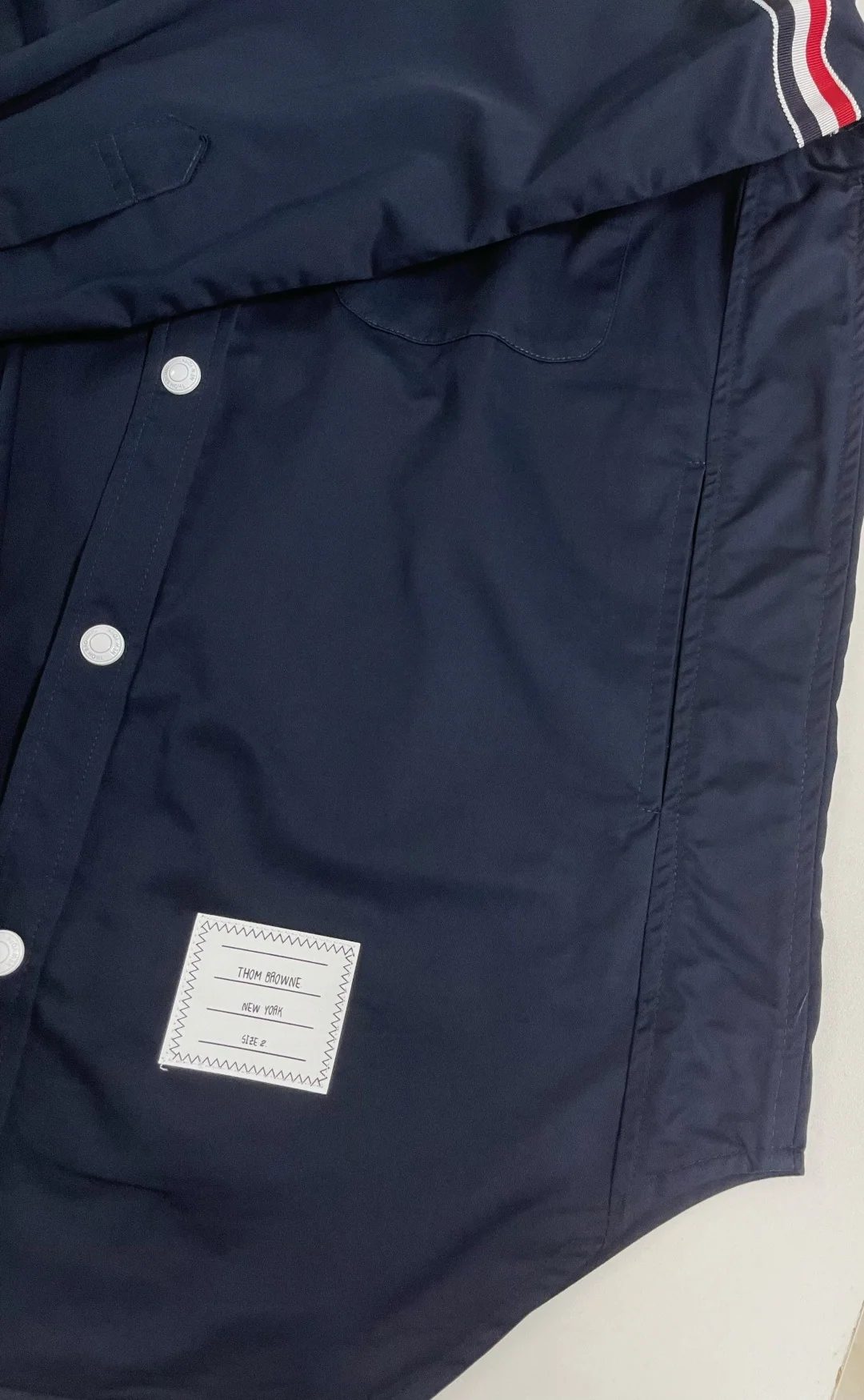 톰브라운 남성 더블 슬리브 긴팔 셔츠 재킷 상세 이미지 9