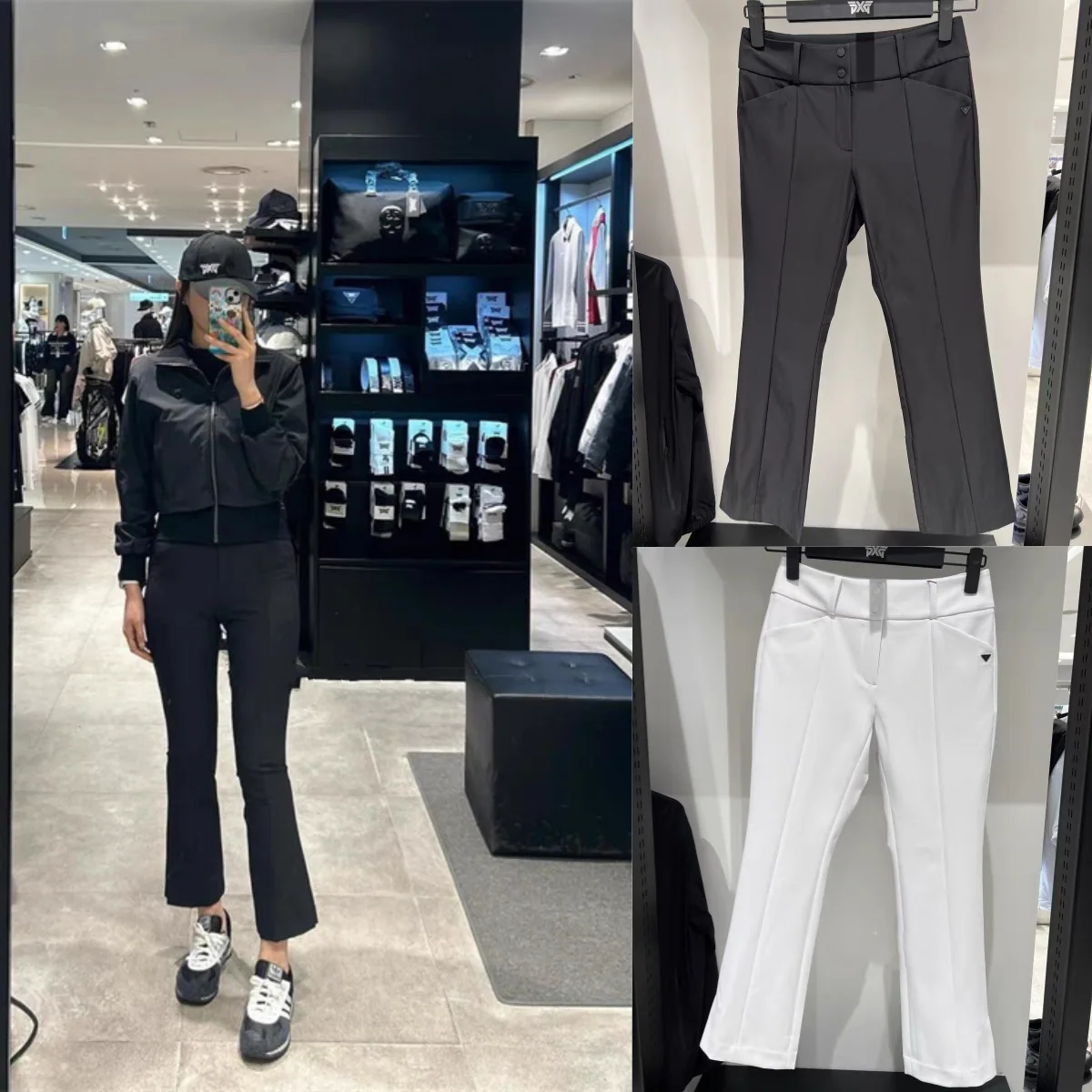 PXG 여성 스포츠 캐주얼 크롭드 팬츠 상세 이미지 1