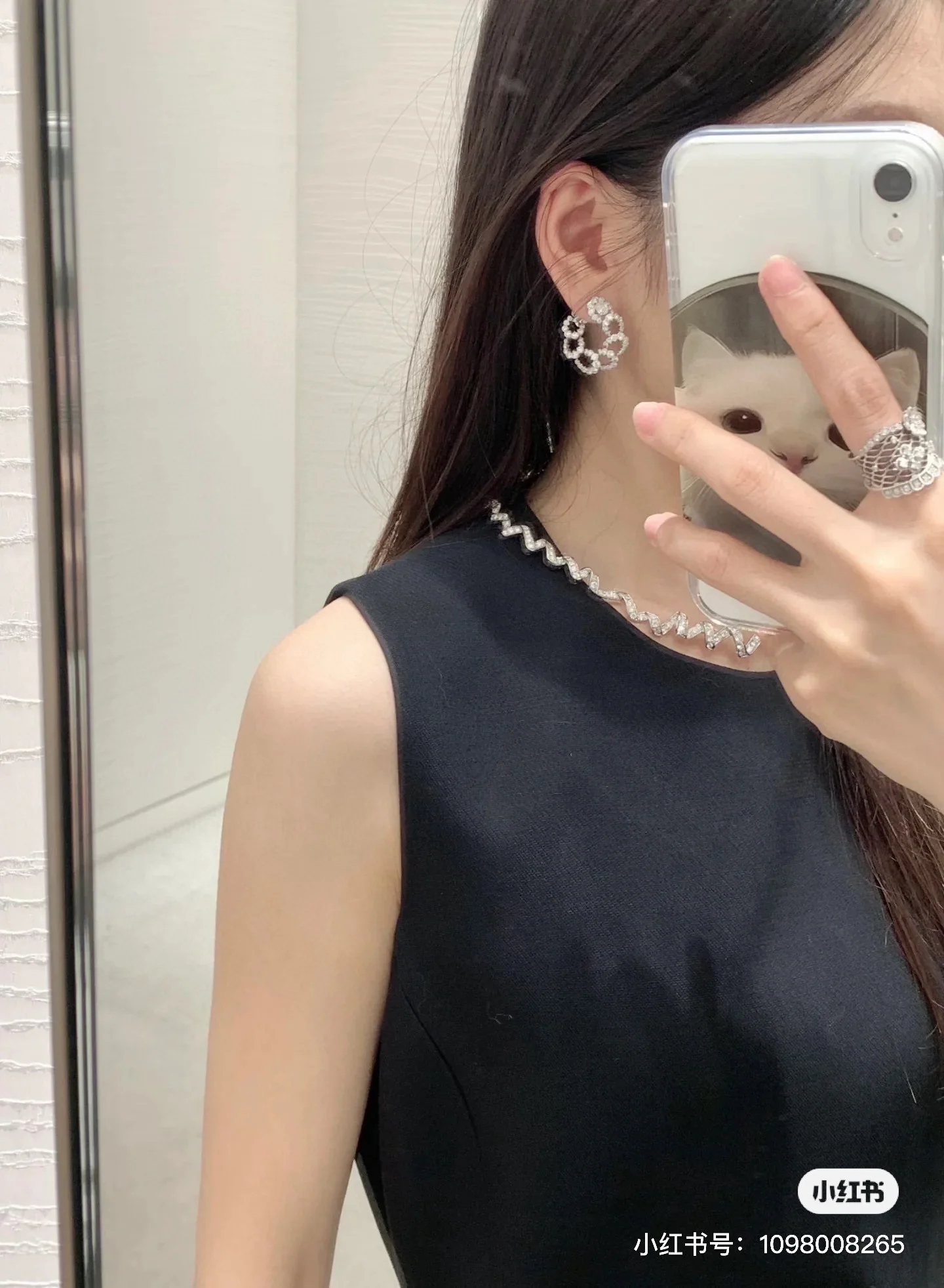 디올 민소매 드레이프 원피스 2025 FW 상세 이미지 5