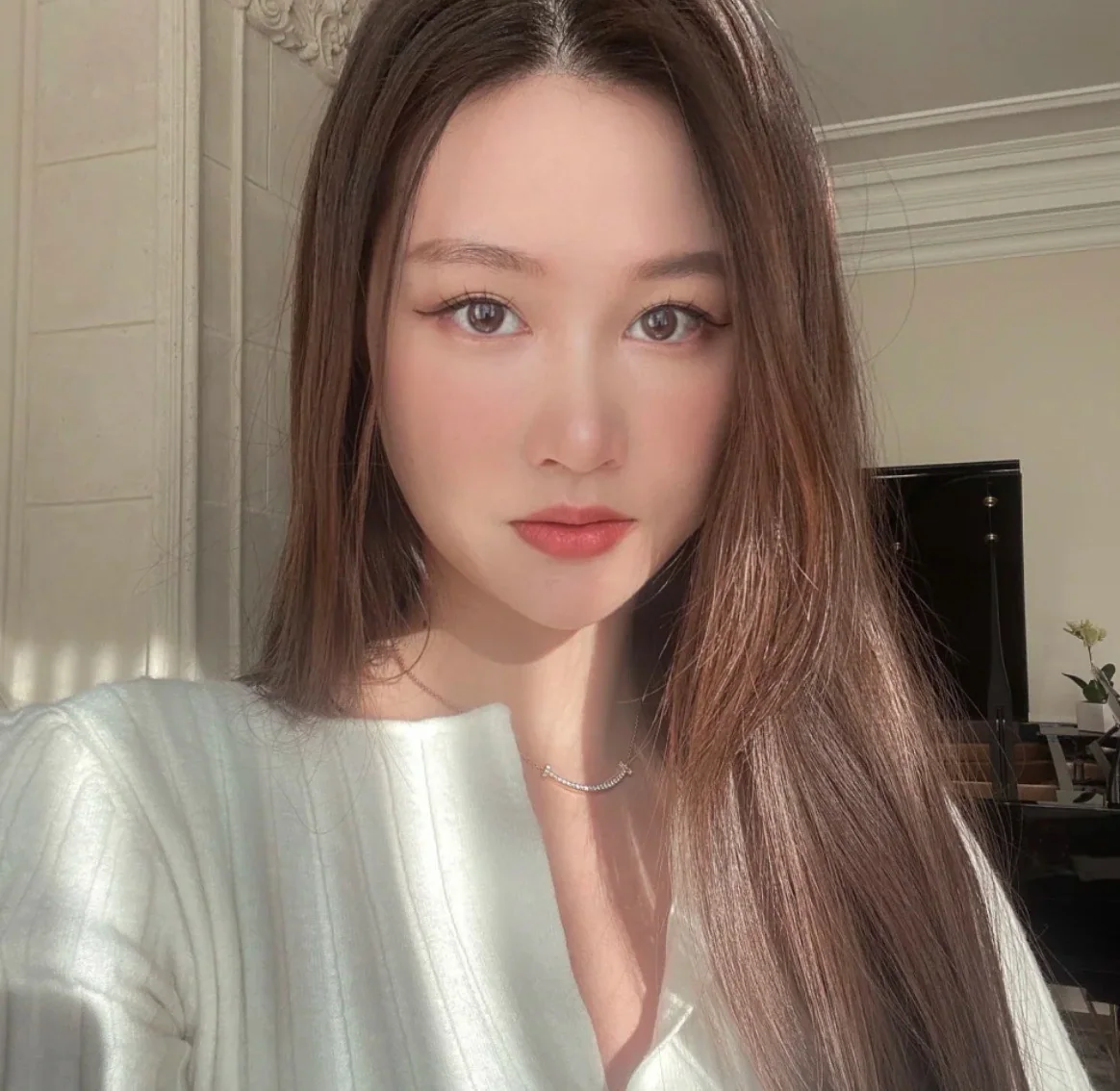 티파니 스마일 페이스 더블 T925 실버 목걸이 상세 이미지 6