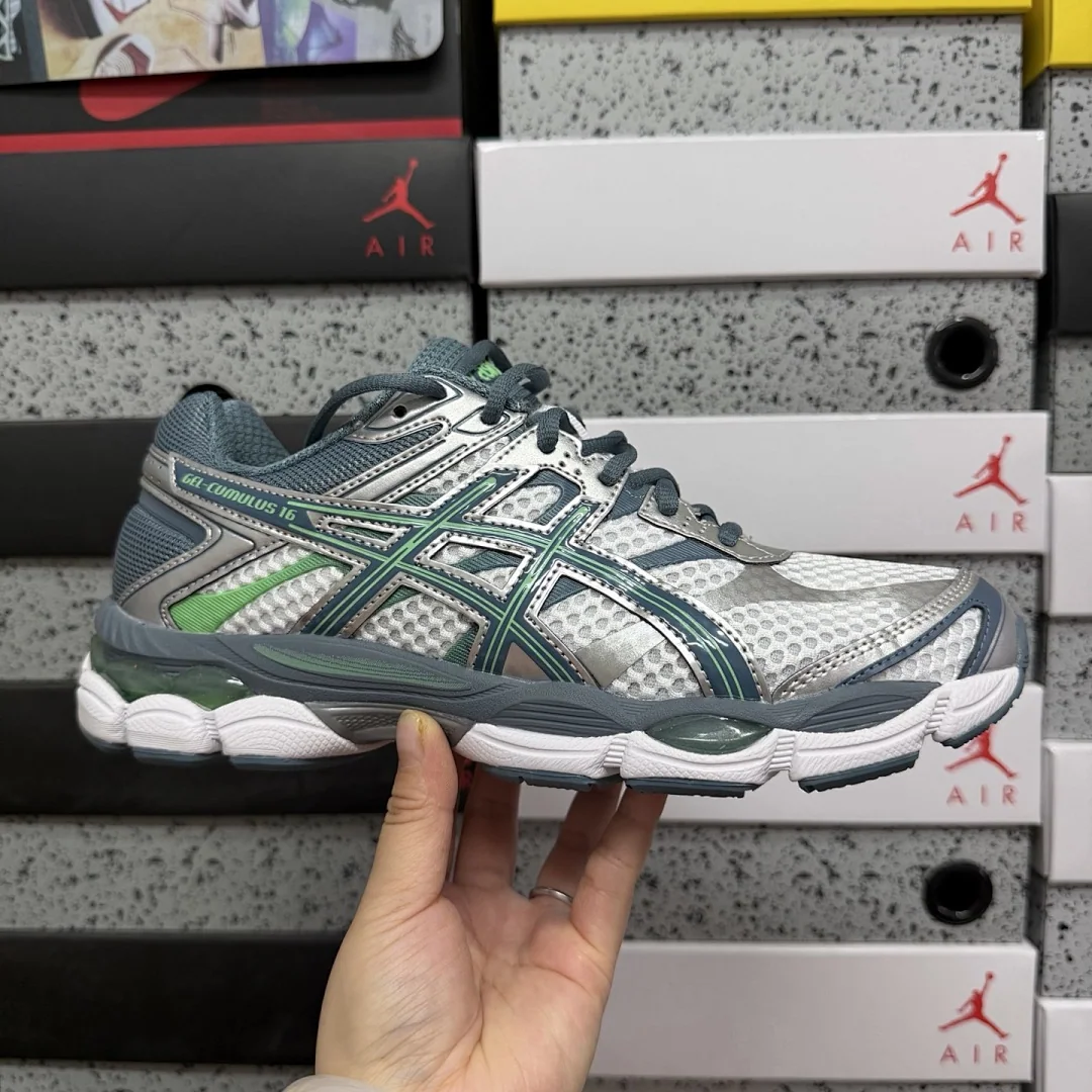 아식스 [TOP] 젤 큐뮬러스 16 1203A733-100 200298 Asics Gel-Cumulus 16 White Ironclad 상세 이미지 8