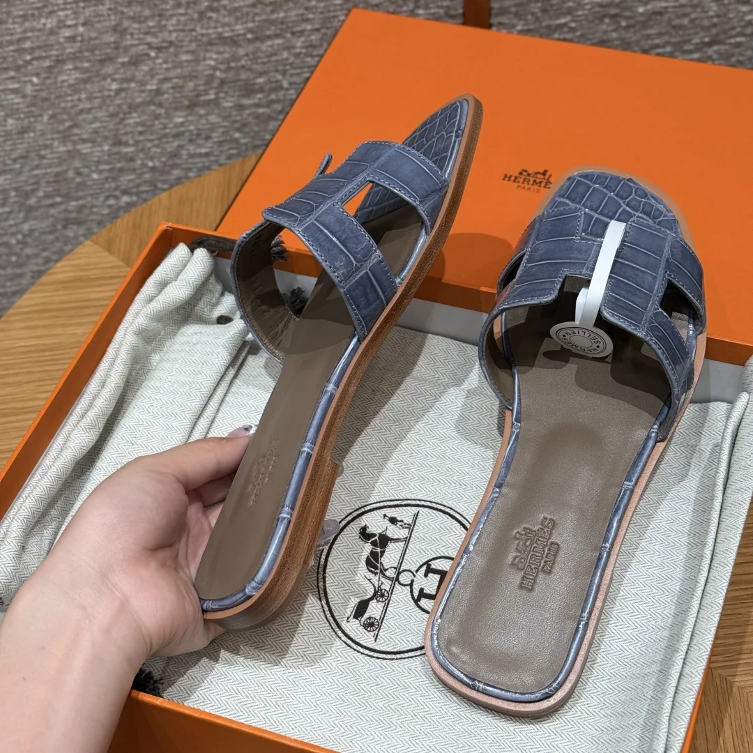 에르메스 오란 앨리게이터 샌들 상세 이미지 7