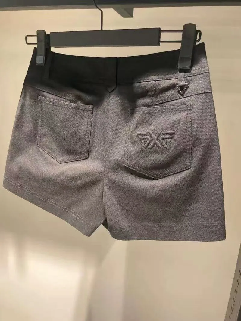 PXG 여성용 봄여름 무지 캐주얼 골프 반바지 상세 이미지 6