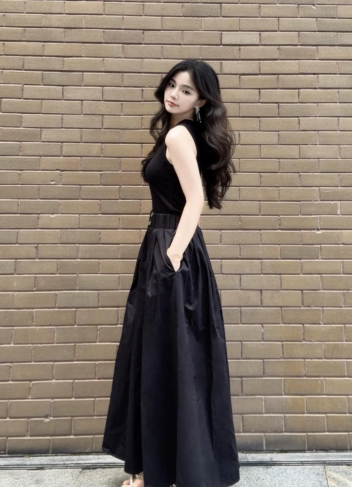 프라다 하이웨스트 A라인 스커트 상세 이미지 5