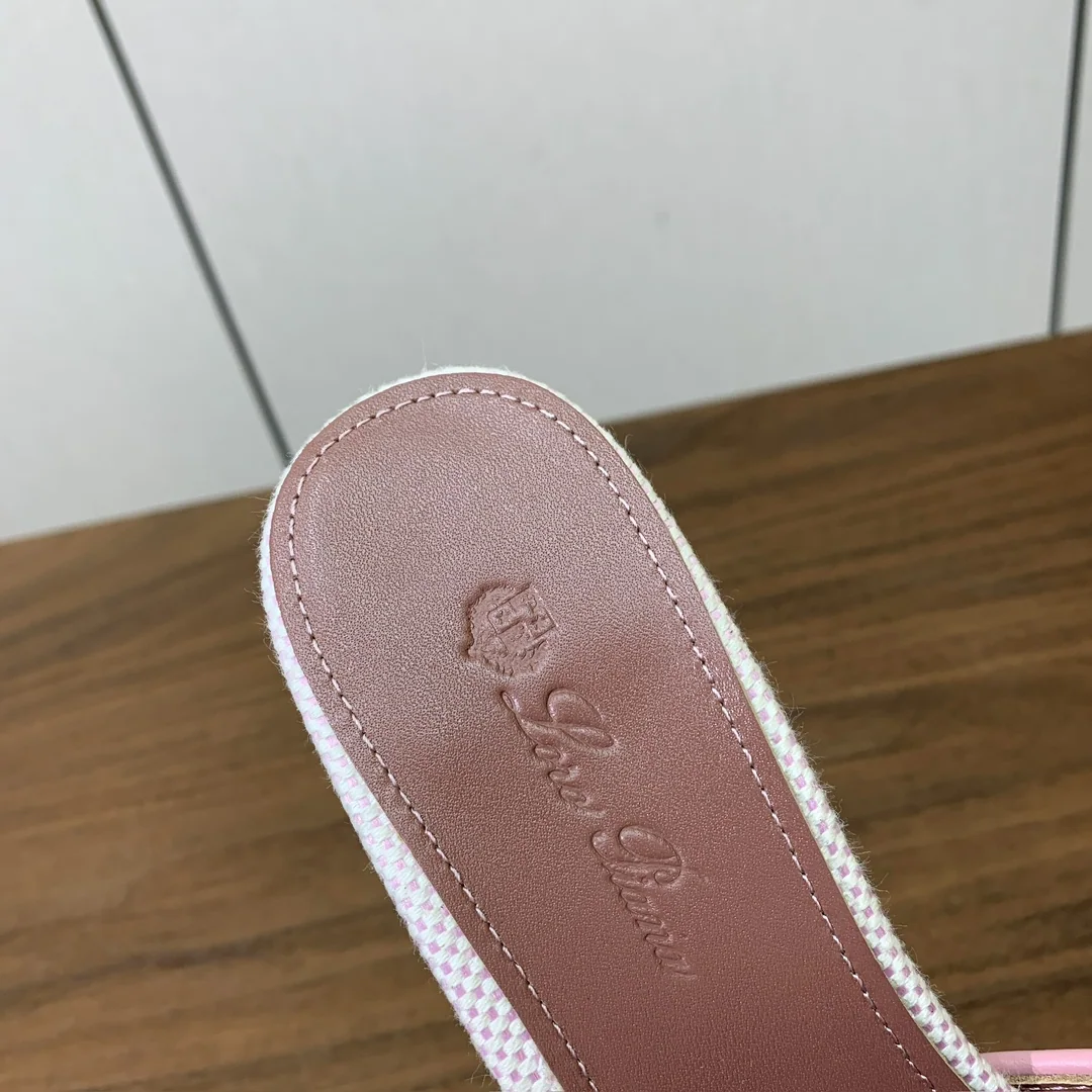 로로피아나 컬러 블록 미드힐 뮬 상세 이미지 8