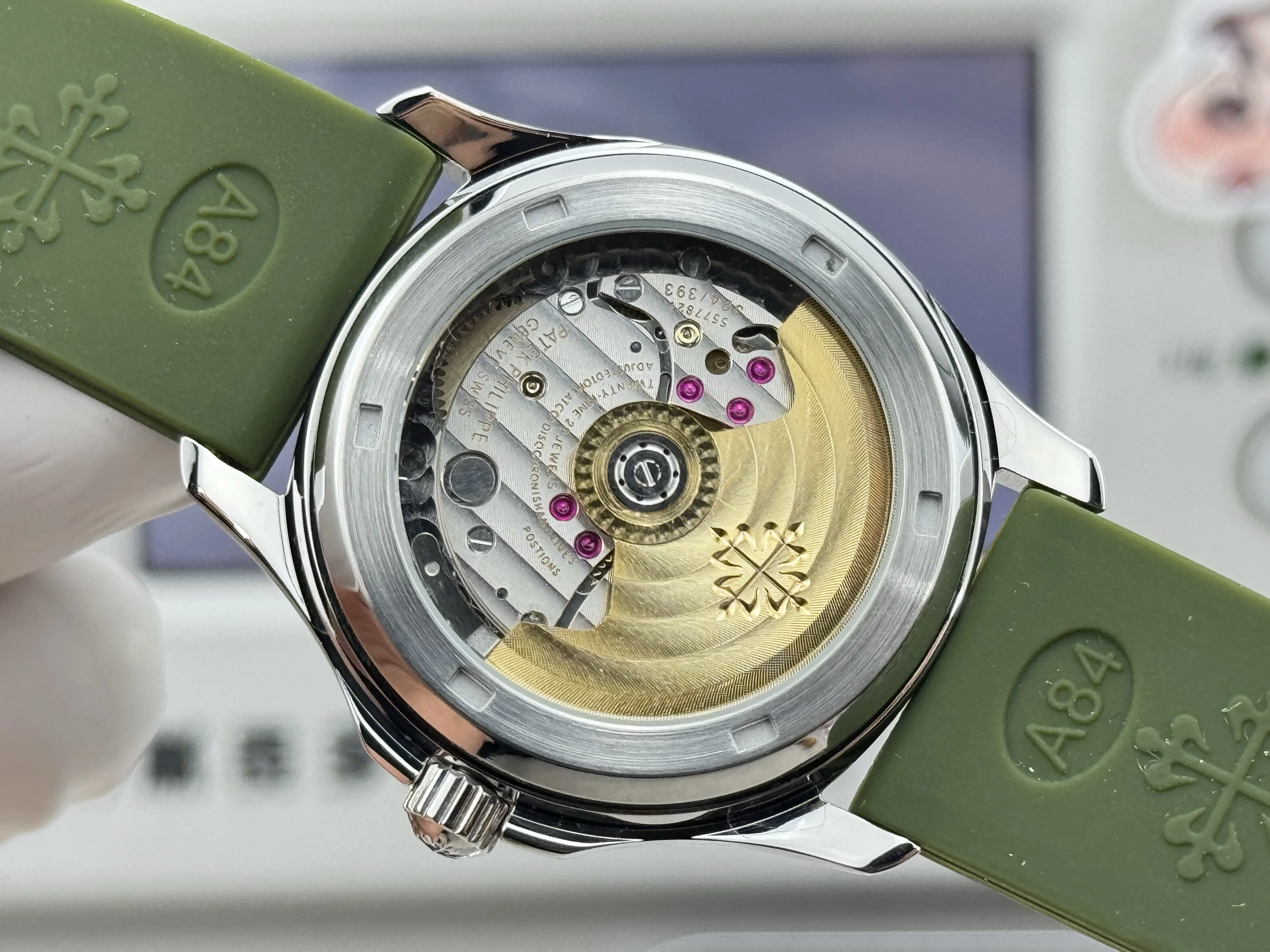 파텍필립 아쿠아넛 자동 여성용 GR 공장 레플리카 44065 Patek Philippe 상세 이미지 17