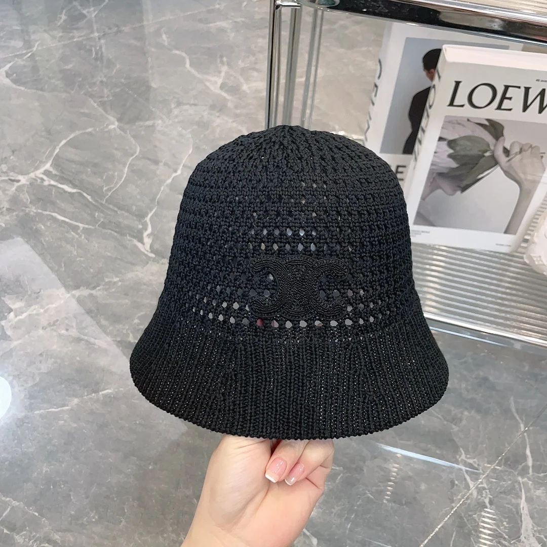 셀린느 오픈워크 짜임 버킷햇 상세 이미지 3