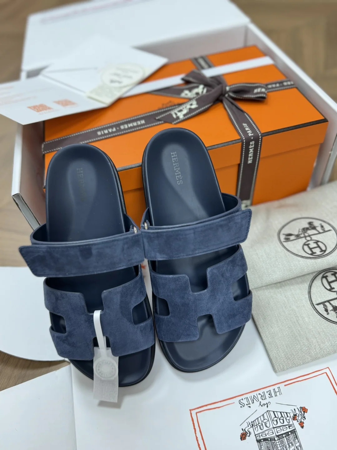 에르메스 스웨이드 염소가죽 샌달 상세 이미지 9
