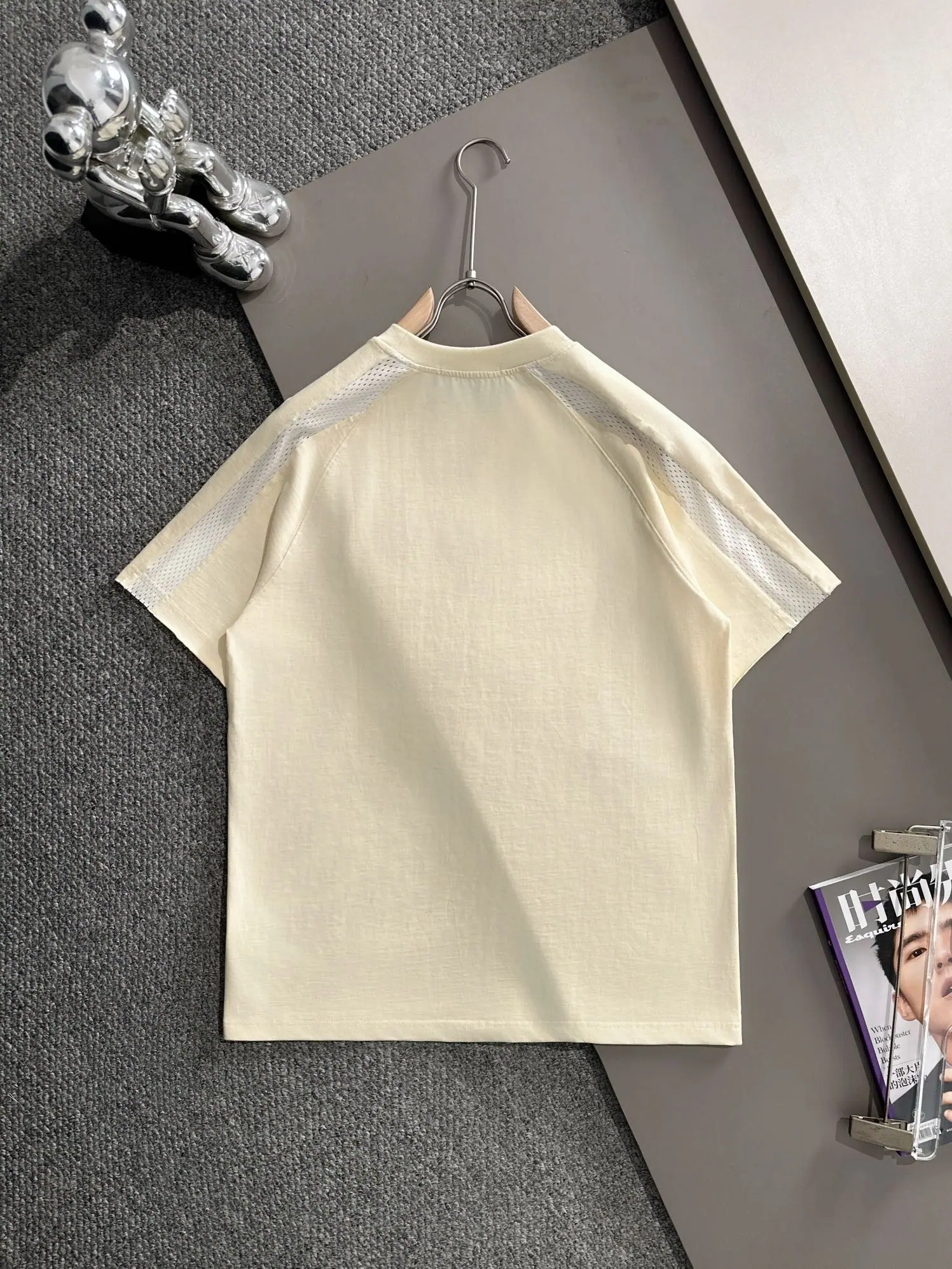 구찌 더블 G 자수 패치워크 남성 반팔 티셔츠 상세 이미지 2