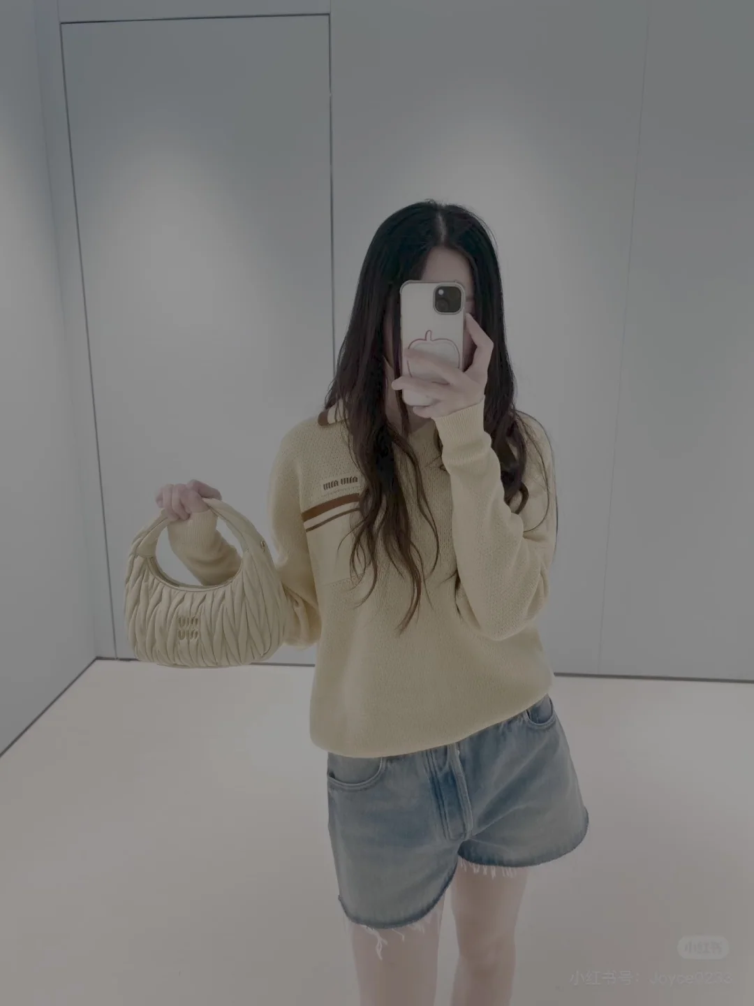 미우미우 페이크 투피스 카라 니트 스웨터 상세 이미지 6