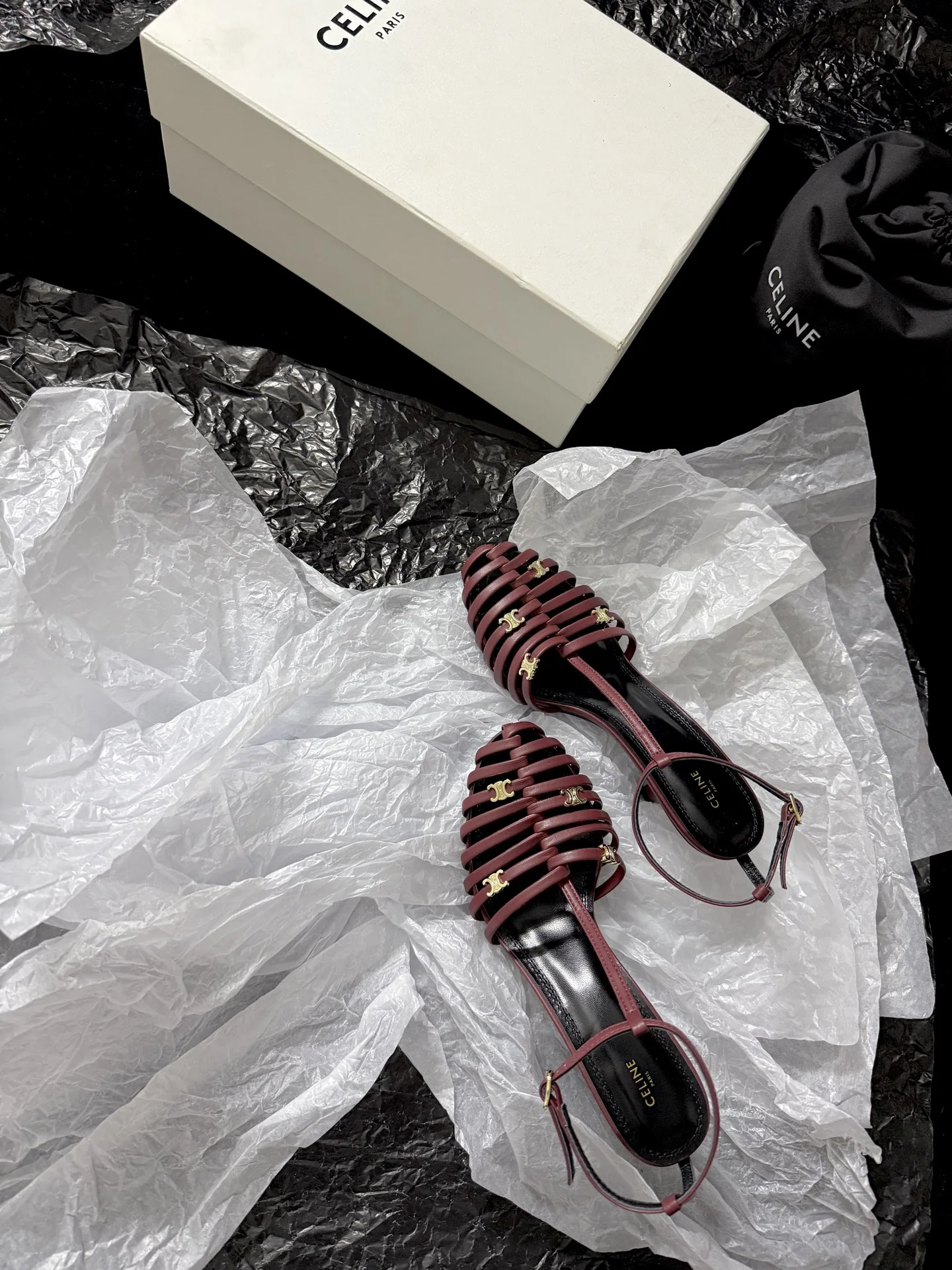 셀린느 케이지 스타일 스틸레토 샌들 상세 이미지 3