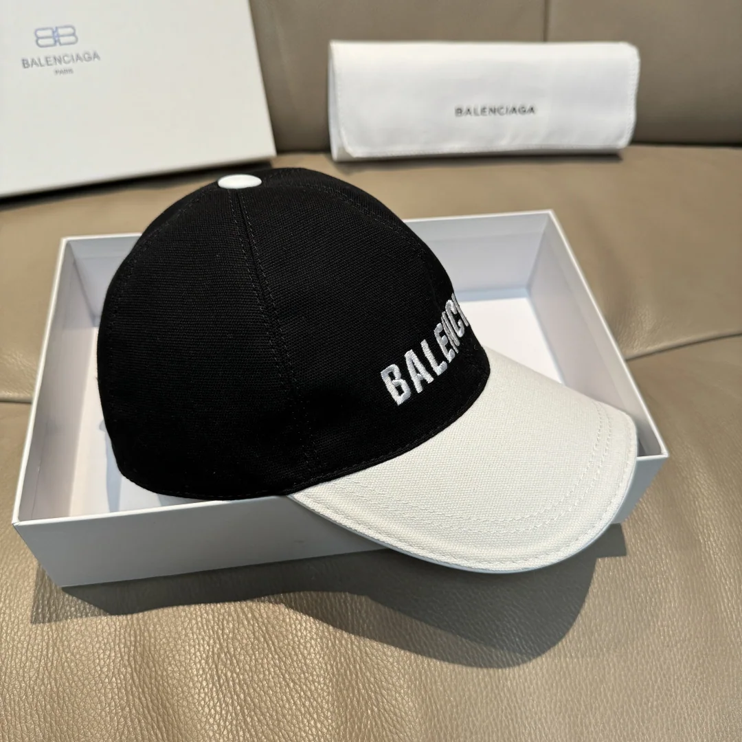 발렌시아가 컬러 블록 베이스볼 캡 상세 이미지 3