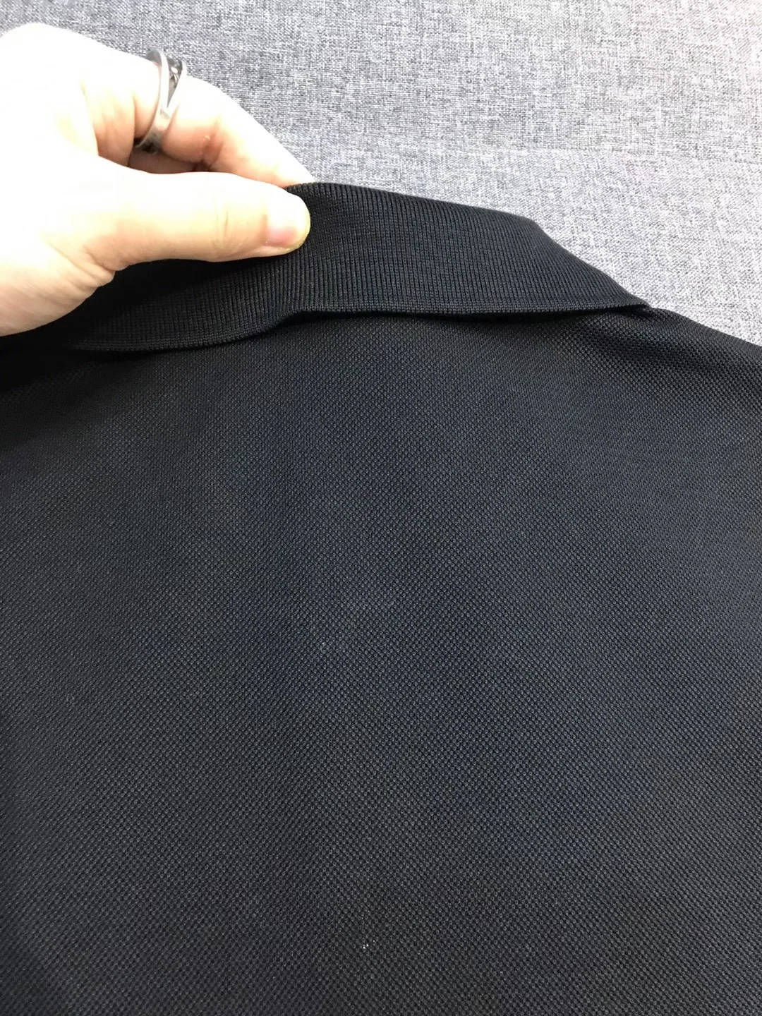 키톤 하프 집 플라켓 피케 코튼 반팔 셔츠 상세 이미지 5