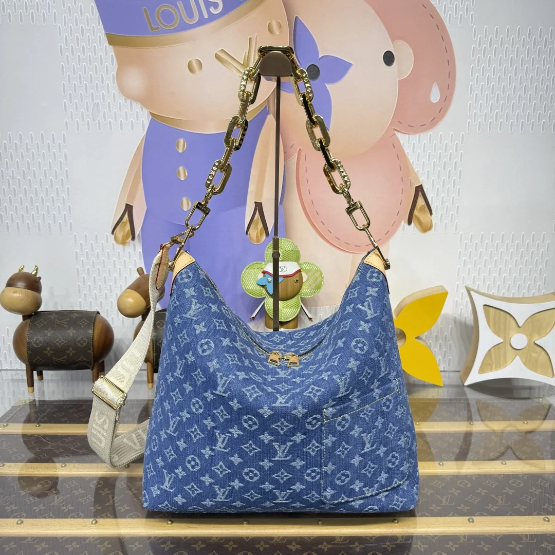 루이비통 블루 데님 쿠산 호보백 M28331 상세 이미지 2