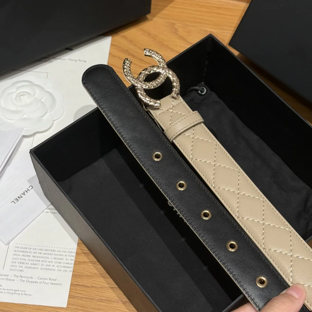 샤넬 램스킨 더블 C 메탈 벨트 상세 이미지 5