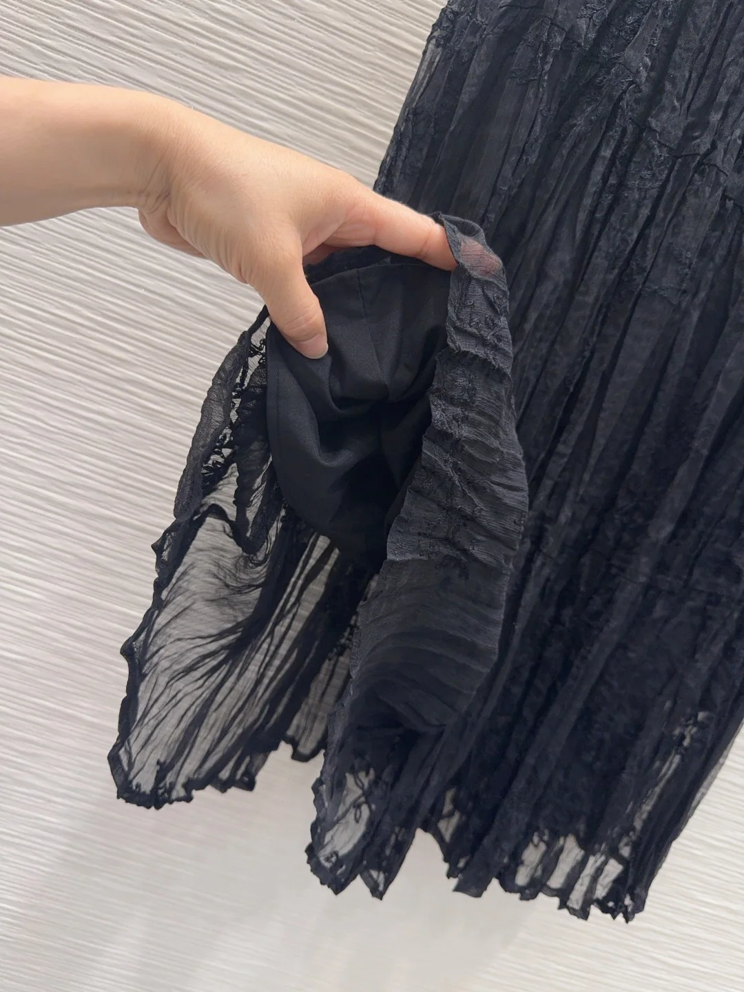 디올 메시 맥시 스커트 상세 이미지 8