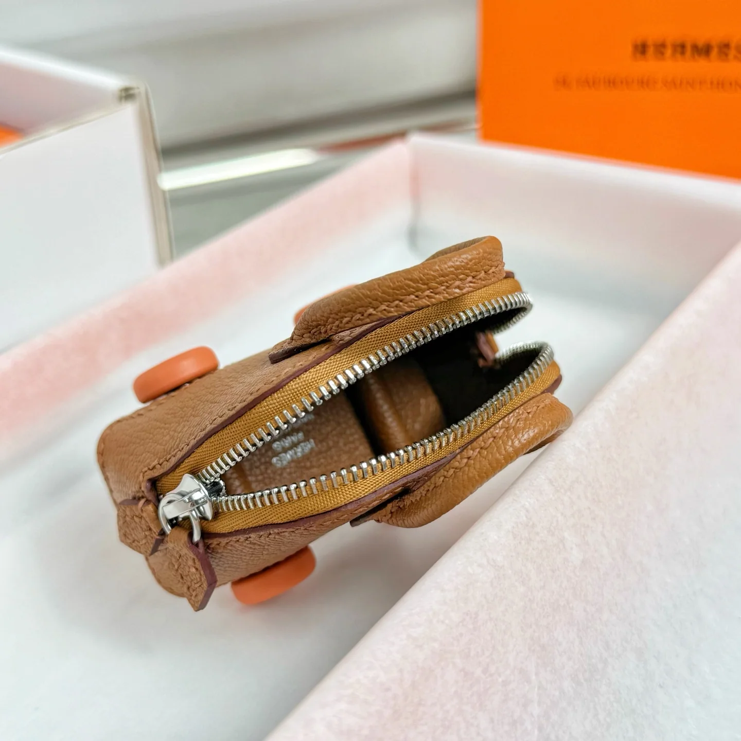 에르메스 휠 볼링공 소가죽 키링 상세 이미지 8