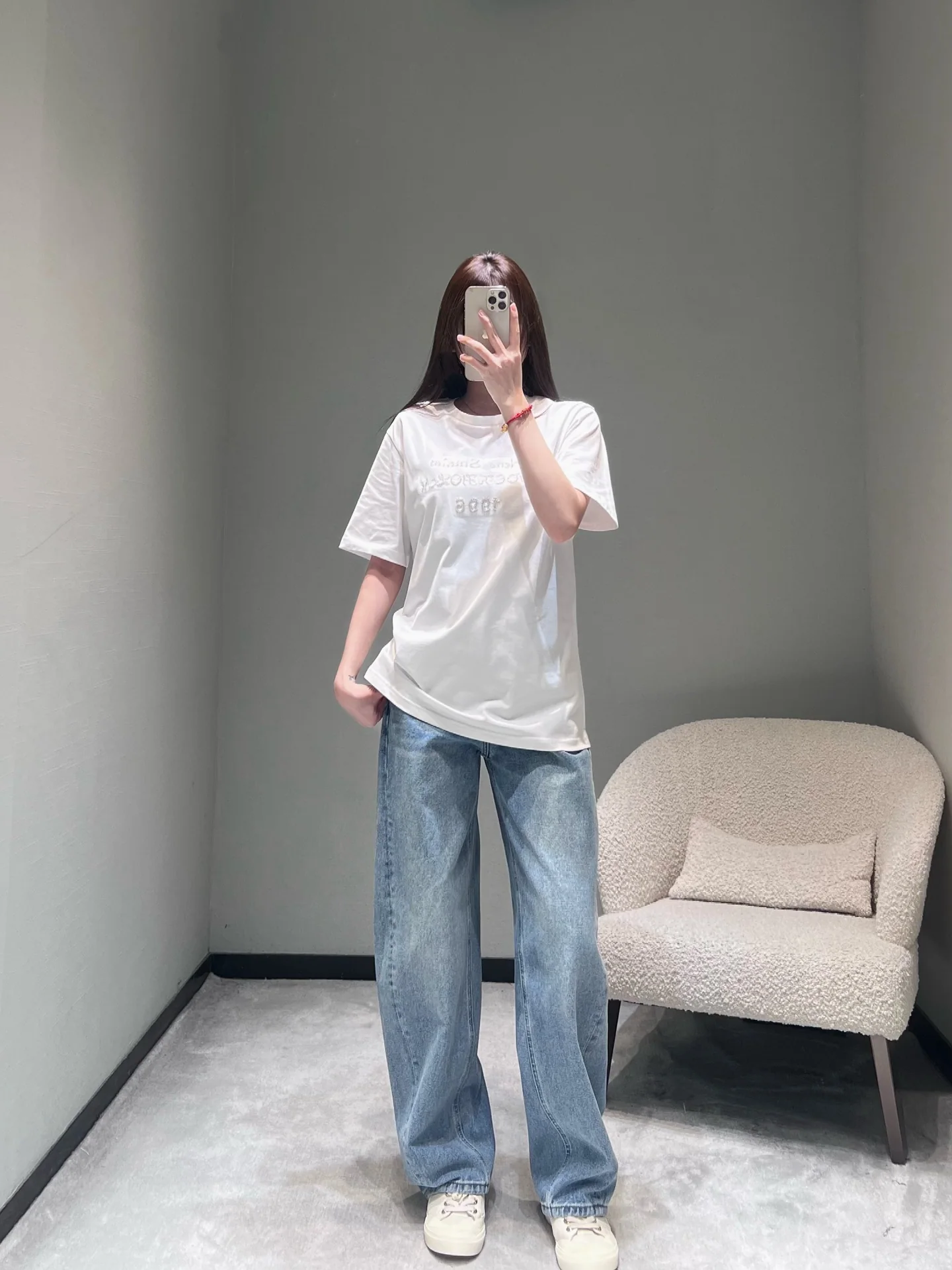 디올 레터 장식 반팔 티셔츠 2025 FW 상세 이미지 6