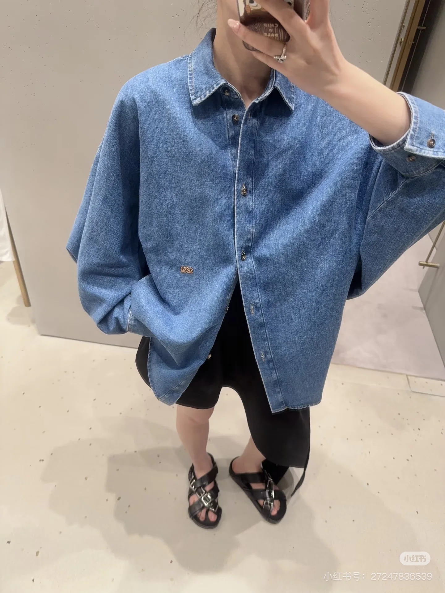 로에베 오버사이즈 데님 셔츠 상세 이미지 8