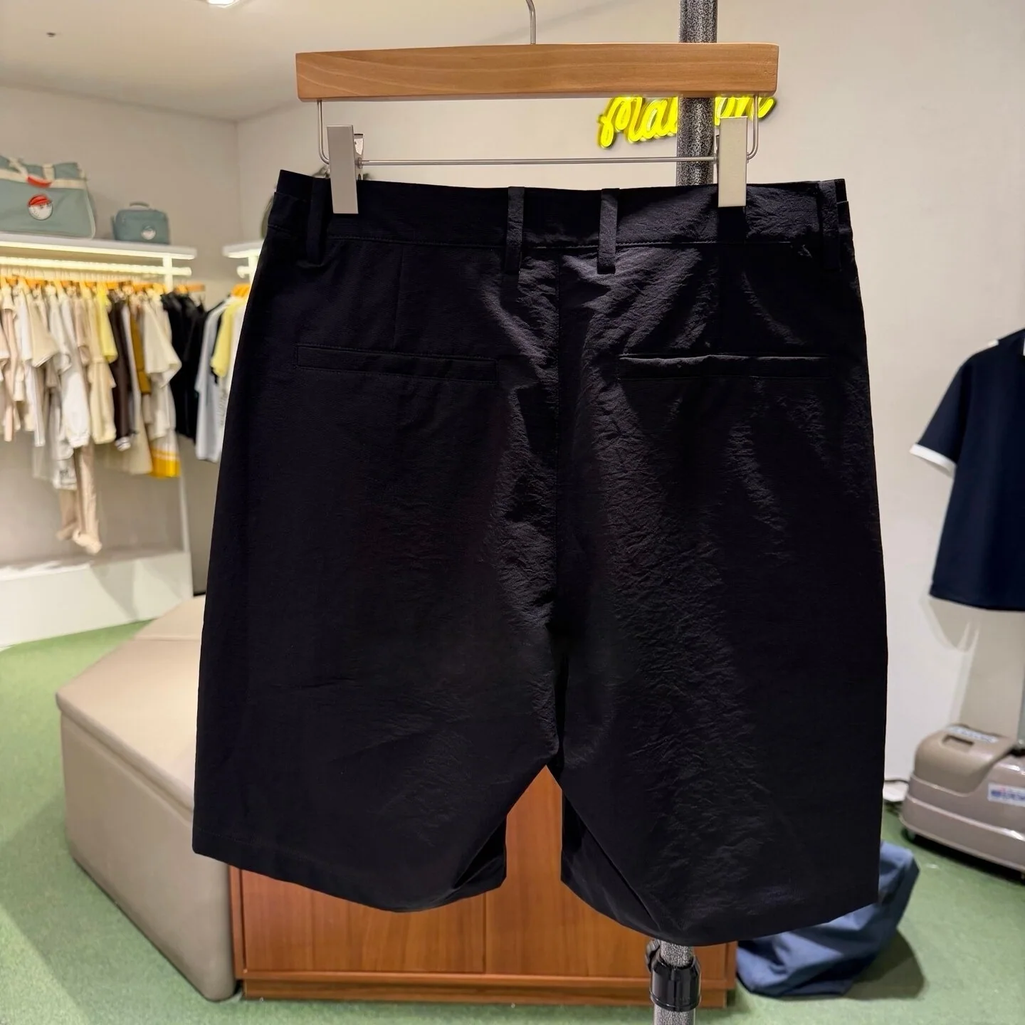 말본 여성 골프용 메시 체크 반바지 상세 이미지 7