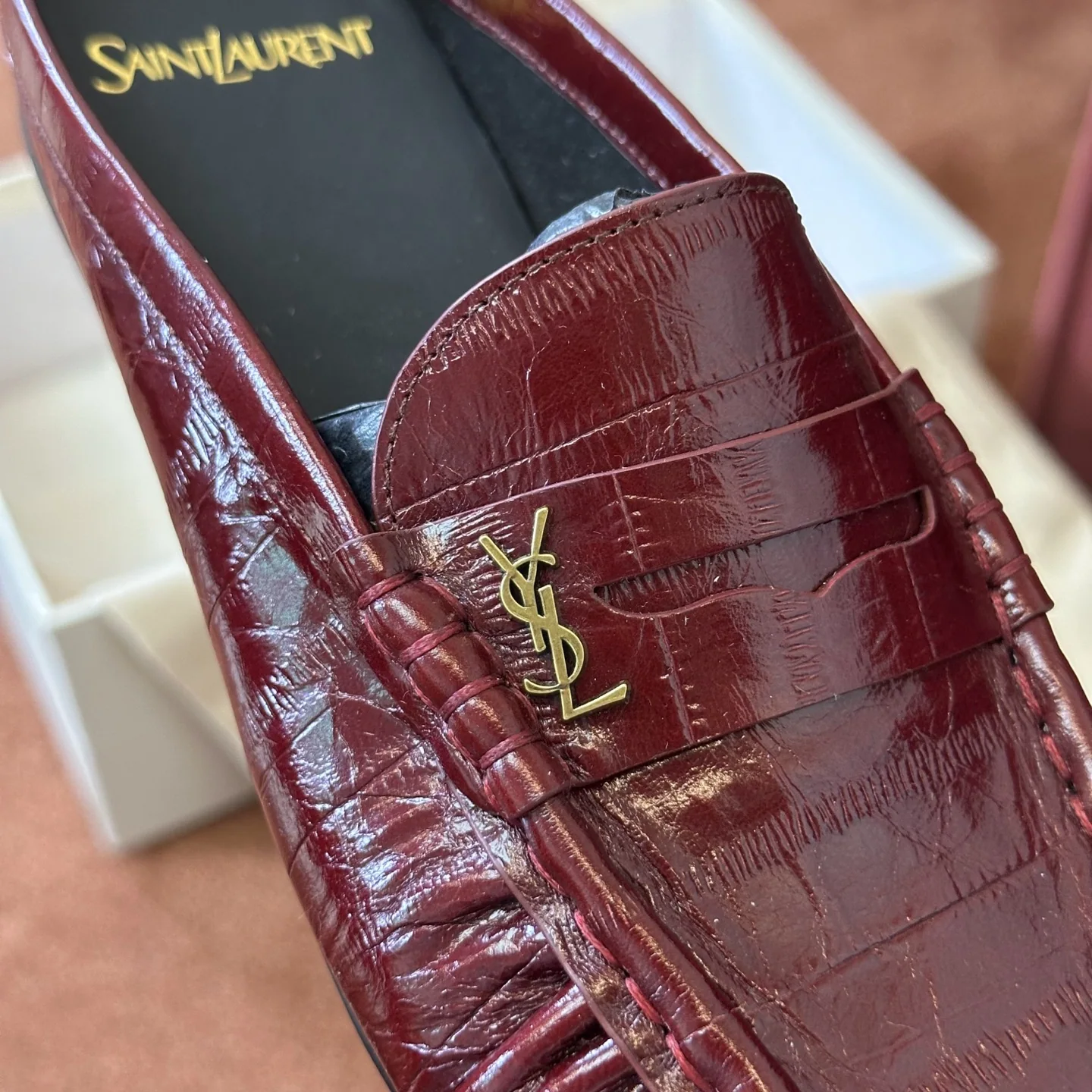 생로랑 YSL 앞코 덮인 뮬 상세 이미지 5