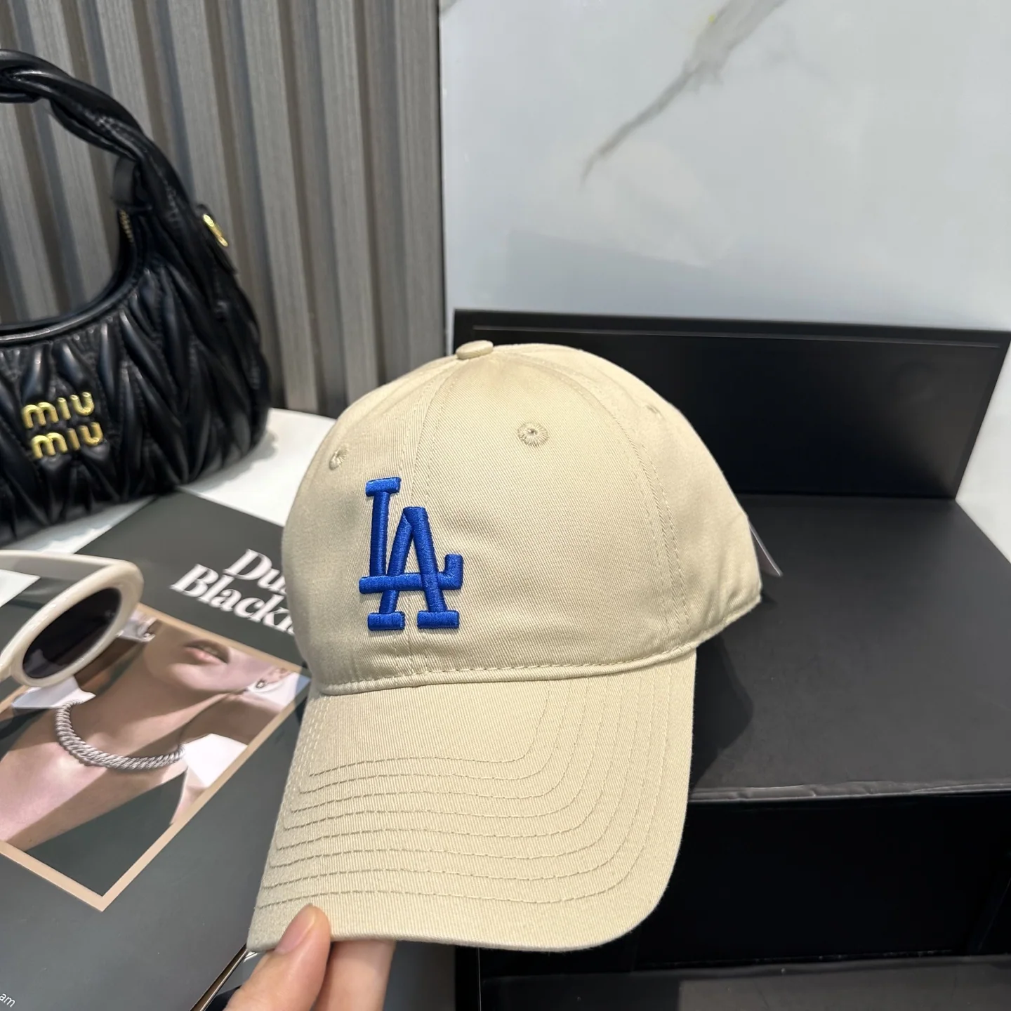 MLB 뉴욕 양키스 3D 글자 자수 커플 모자 상세 이미지 2