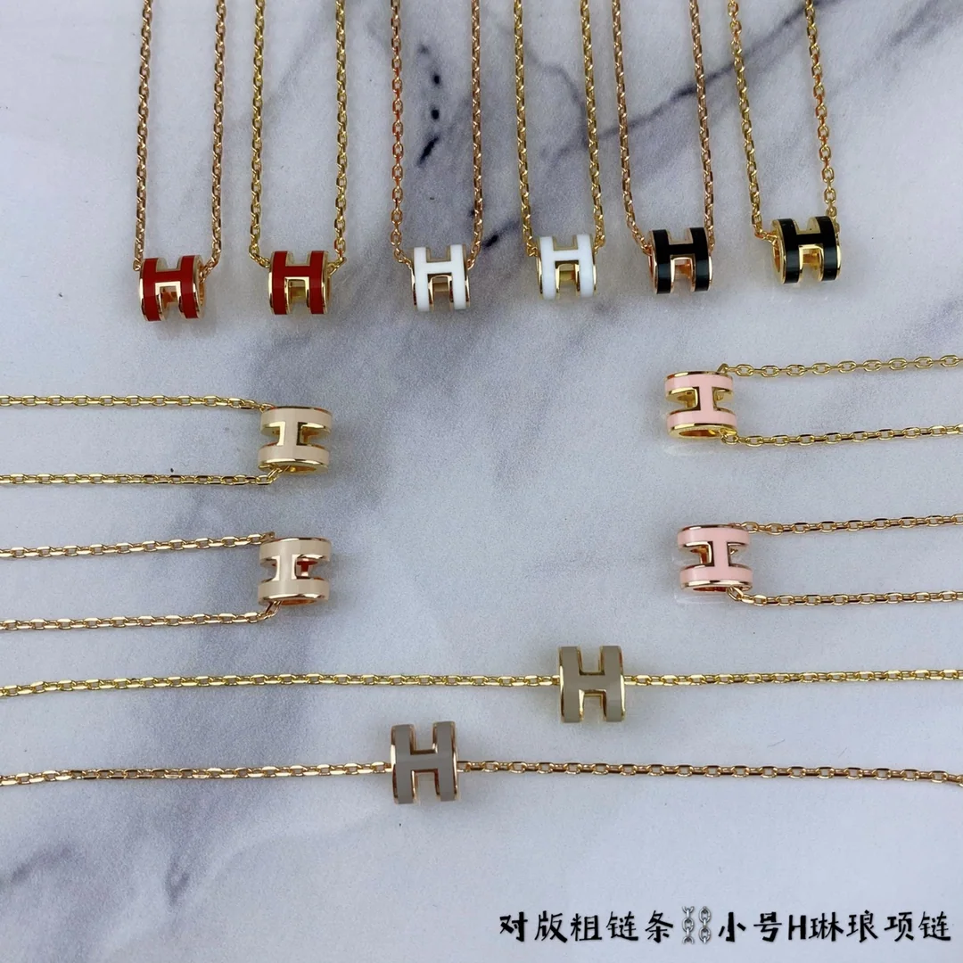 에르메스 미니 H 목걸이 상세 이미지 3