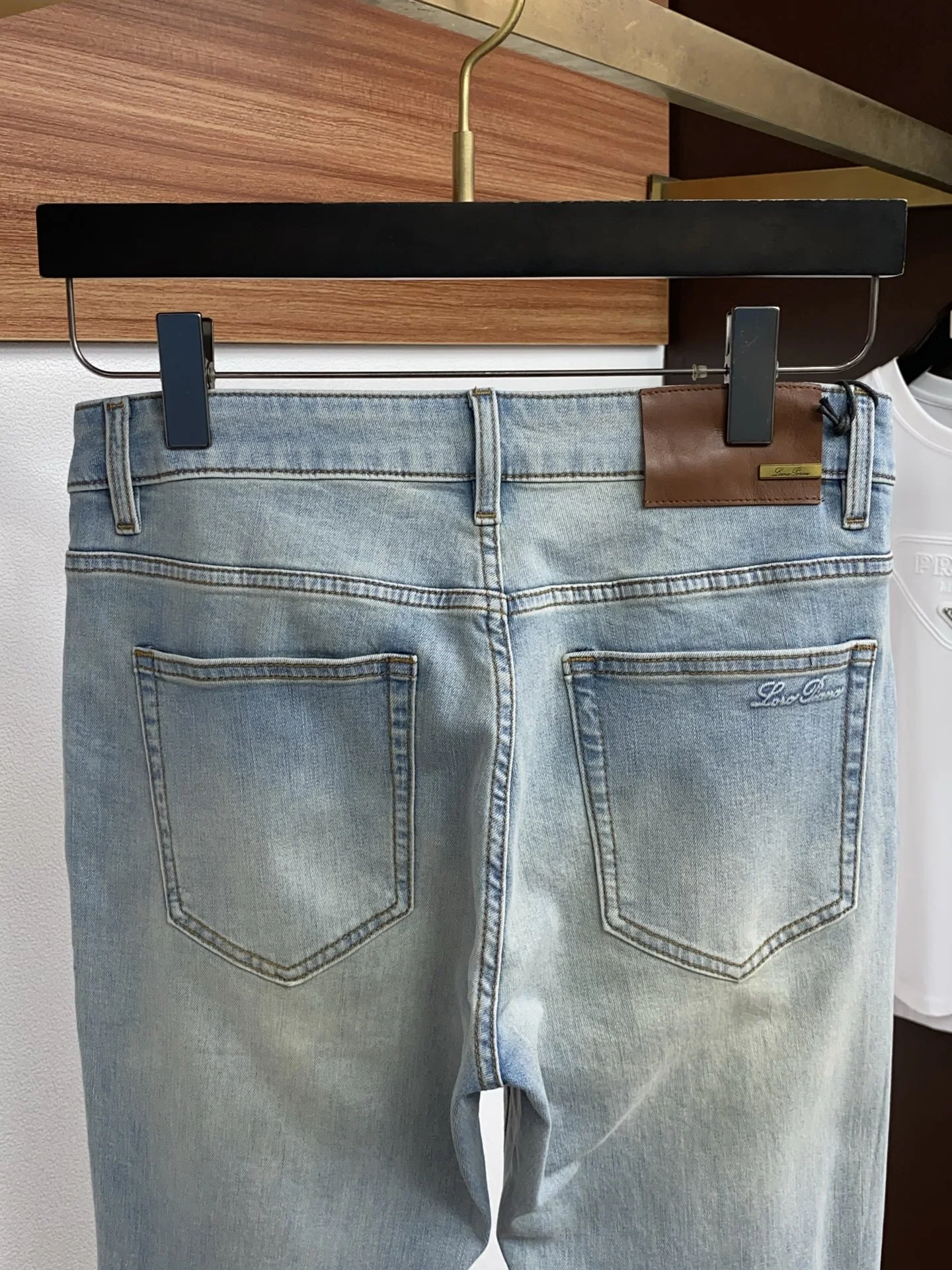 로로피아나 데님 크롭 남성 바지 상세 이미지 9