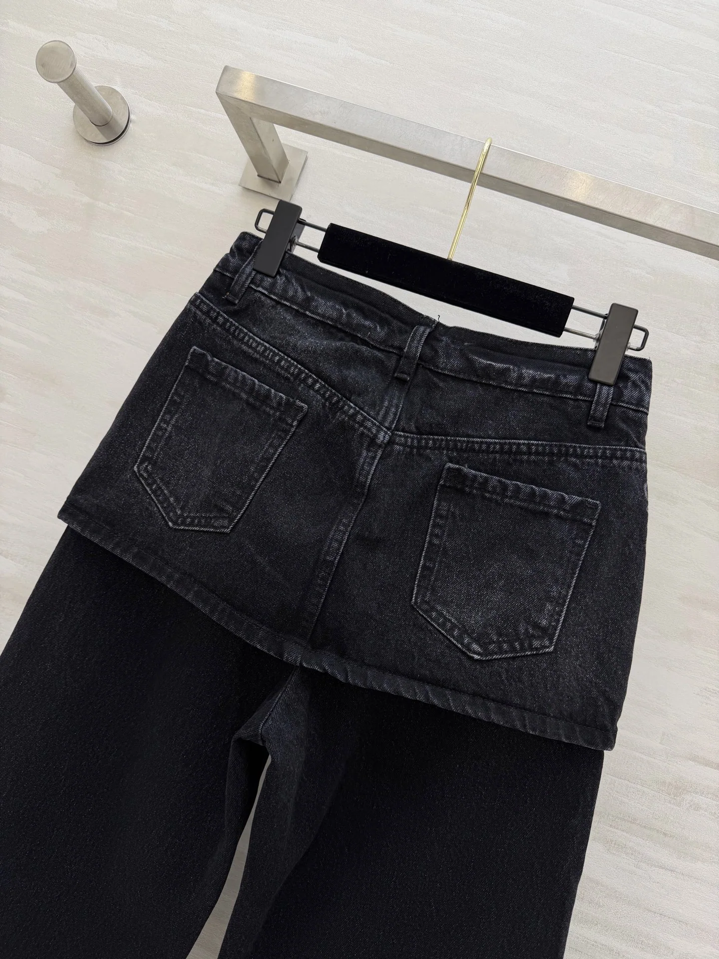 로에베 레이어드 와이드 레그 바지 상세 이미지 6
