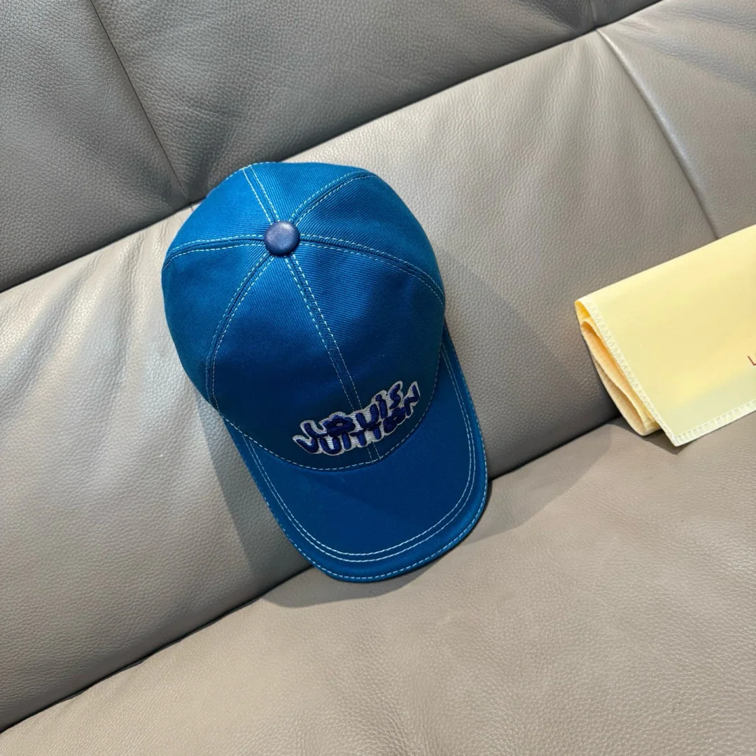 루이비통 LV 자수 캔버스 소가죽 야구모자 상세 이미지 2