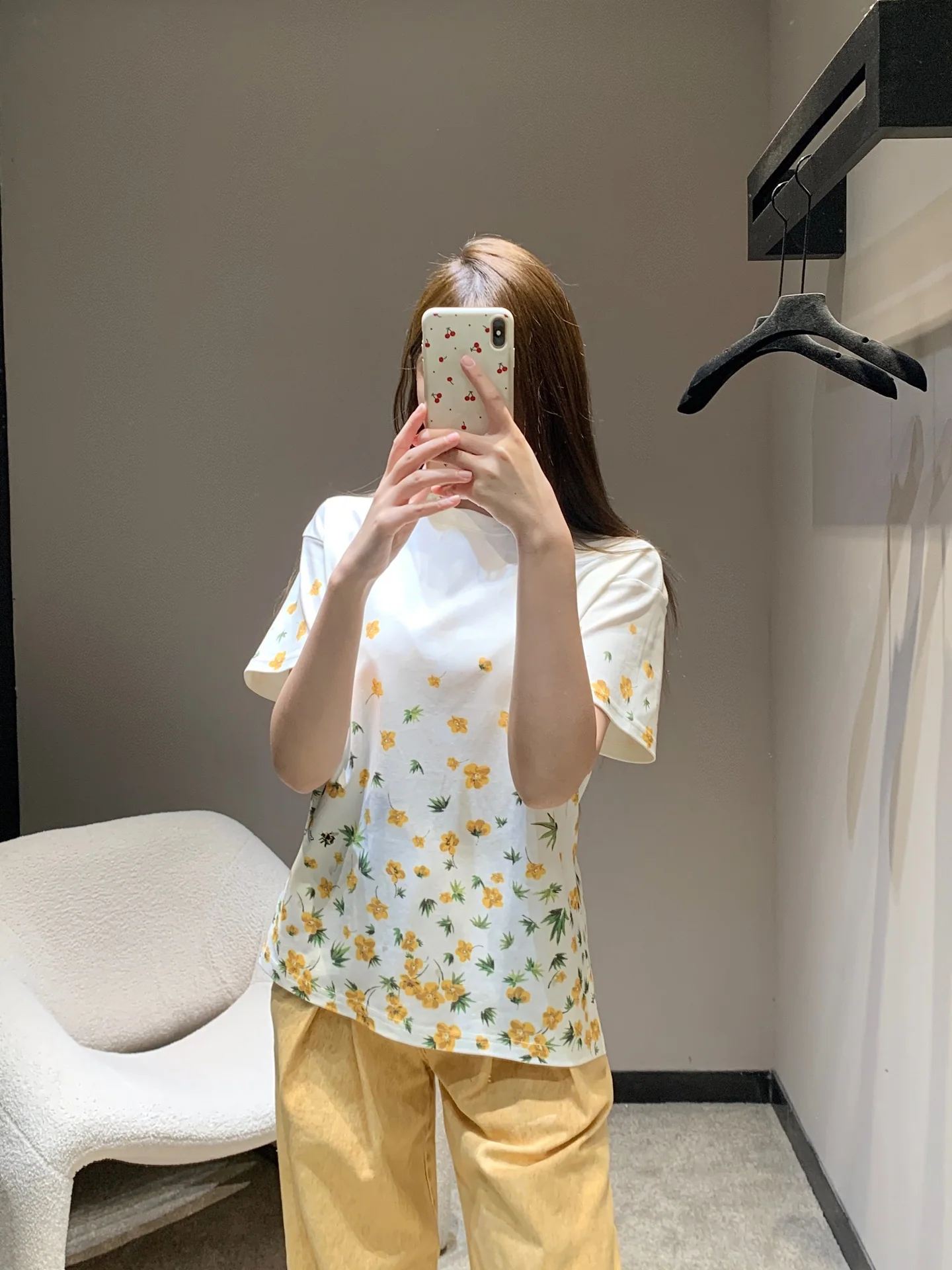 디올 꽃무늬 크루넥 반팔 티셔츠 26 SS 상세 이미지 9