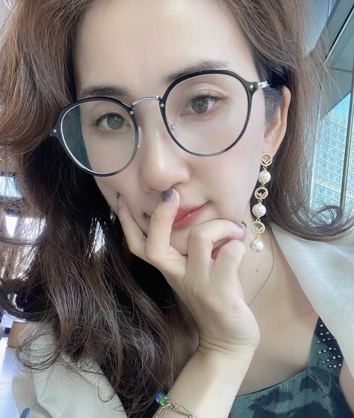 펜디 진주 귀걸이 상세 이미지 1